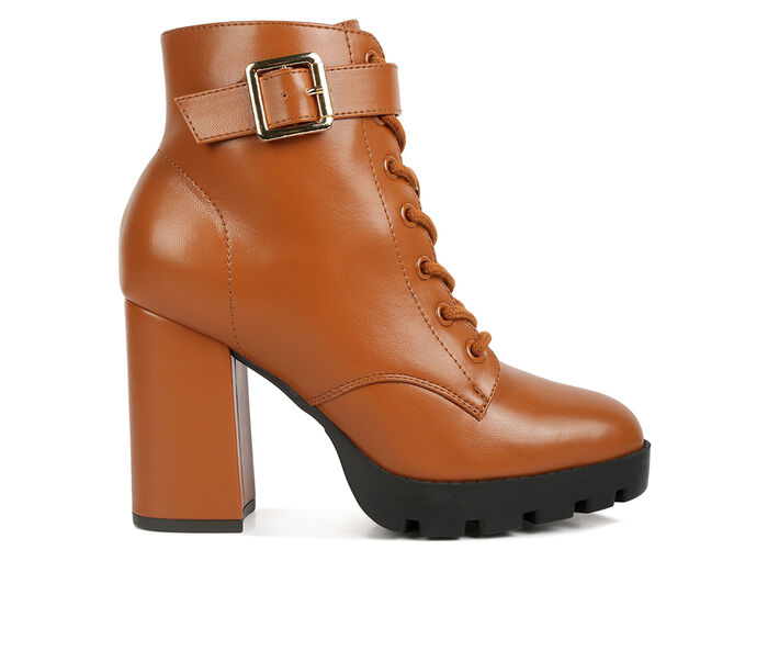 Women's London Rag Grahams Platform Heeled Combat Boots
