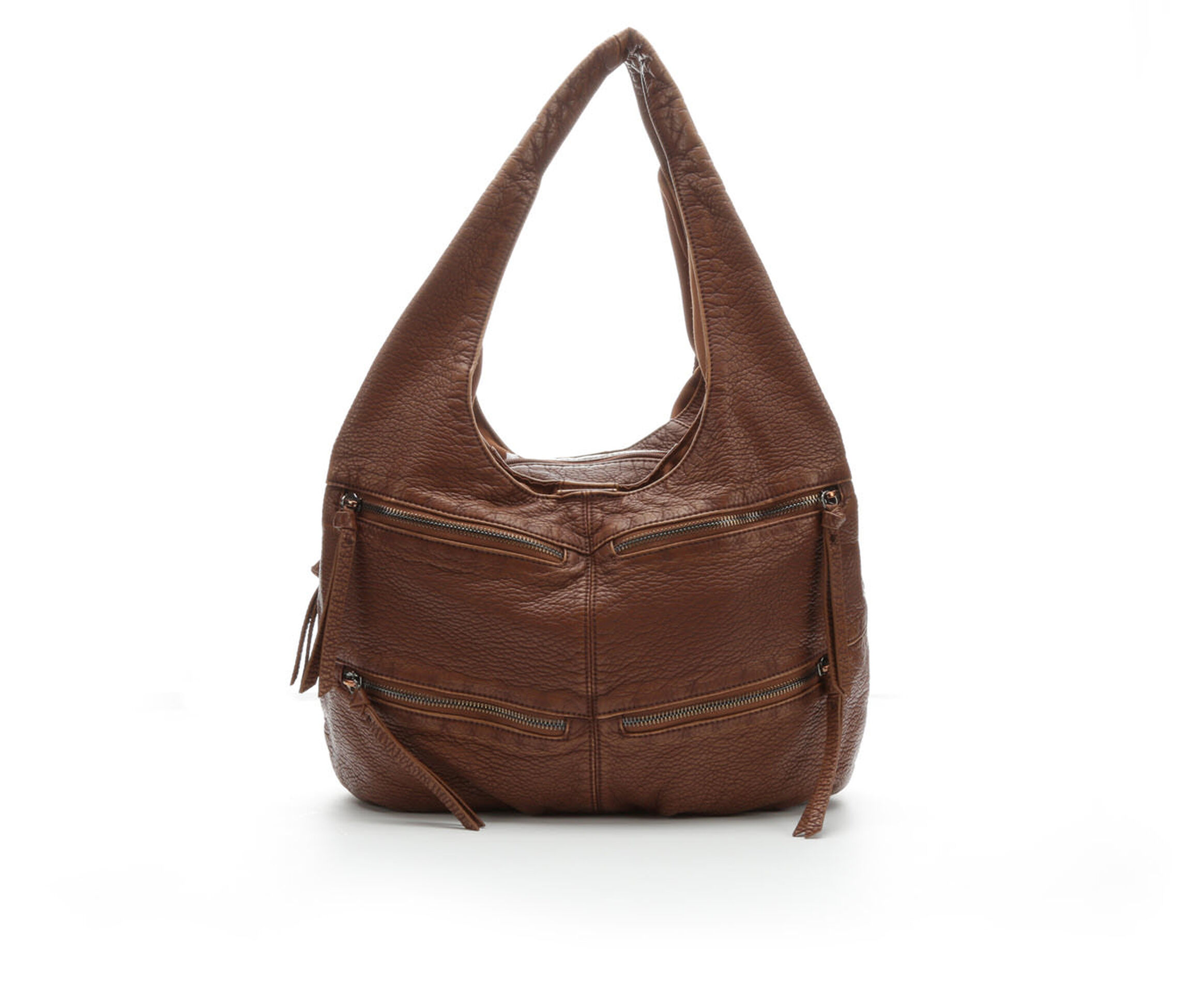 Bueno Of California Porthole DH Hobo Handbag (Brown)