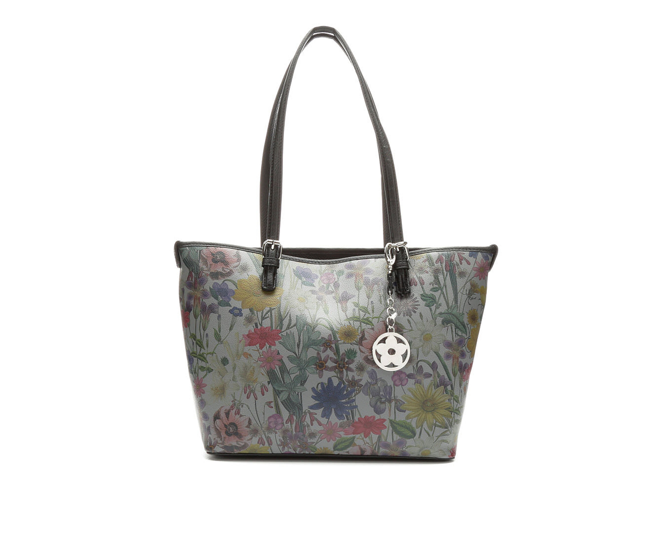 Bueno Of California Print Promo Tote Handbag (Grey)