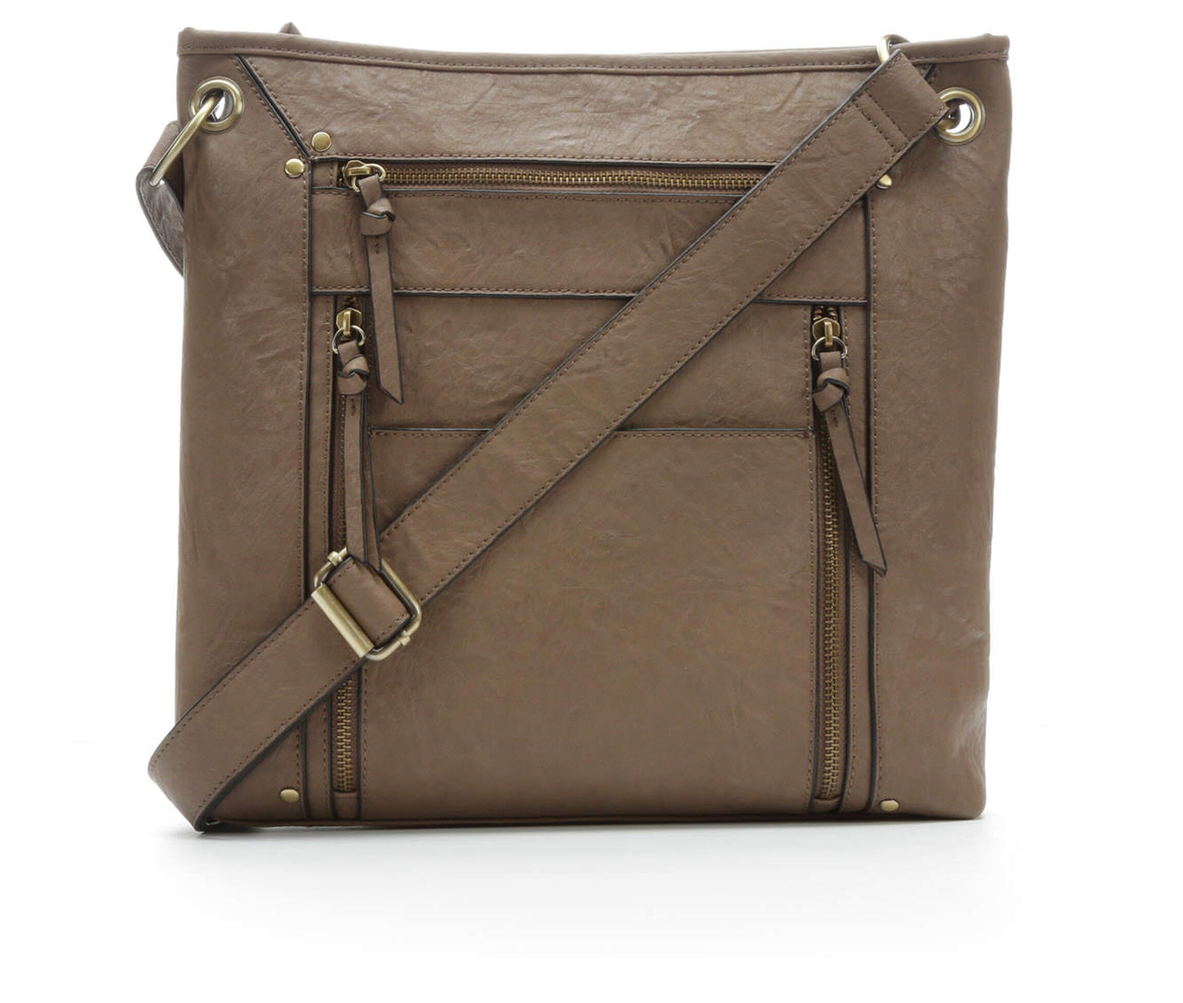 Bueno Of California Veg Tan Crossbody (Brown)