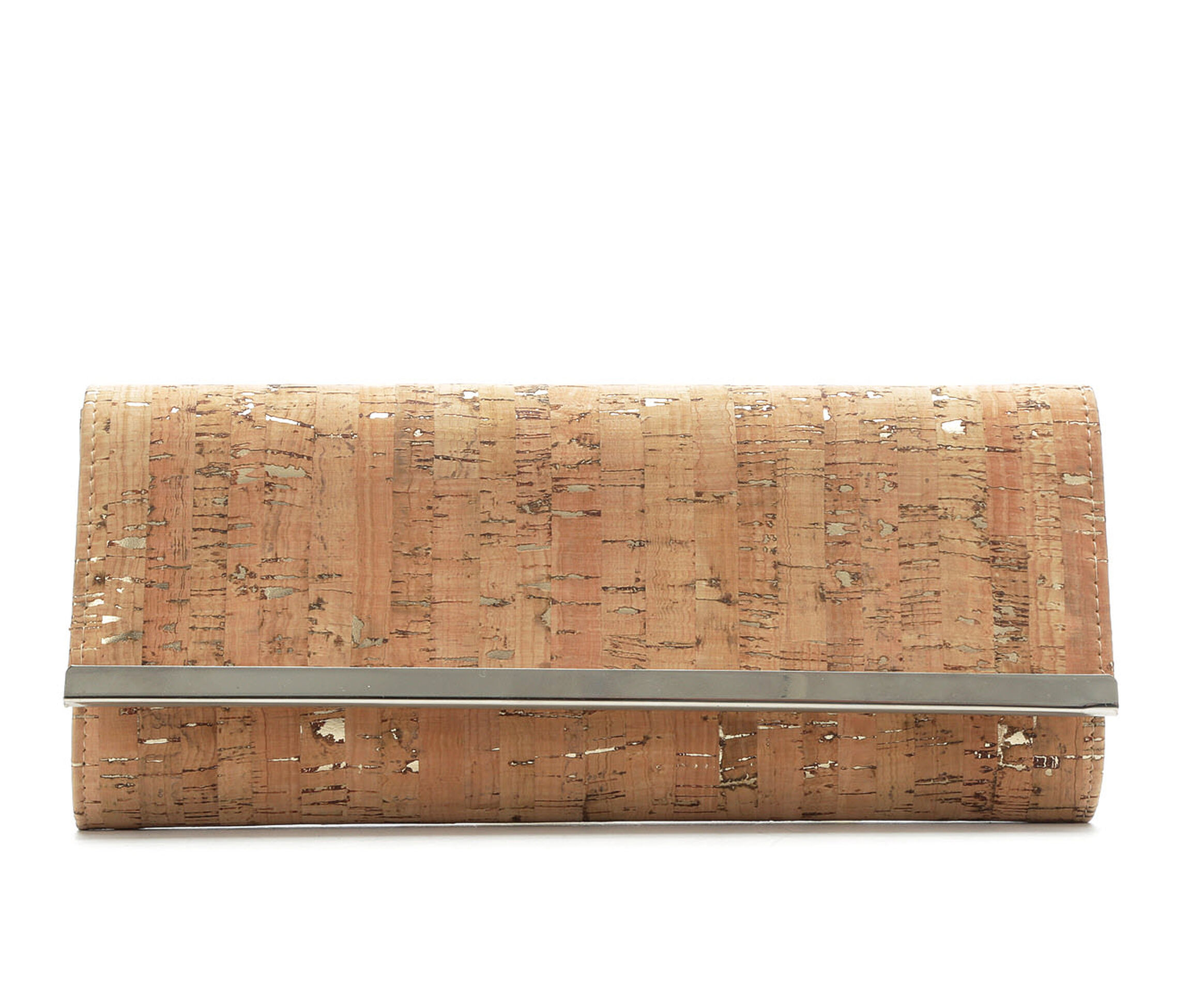Four Seasons Handbags Cork Clutch (Beige)