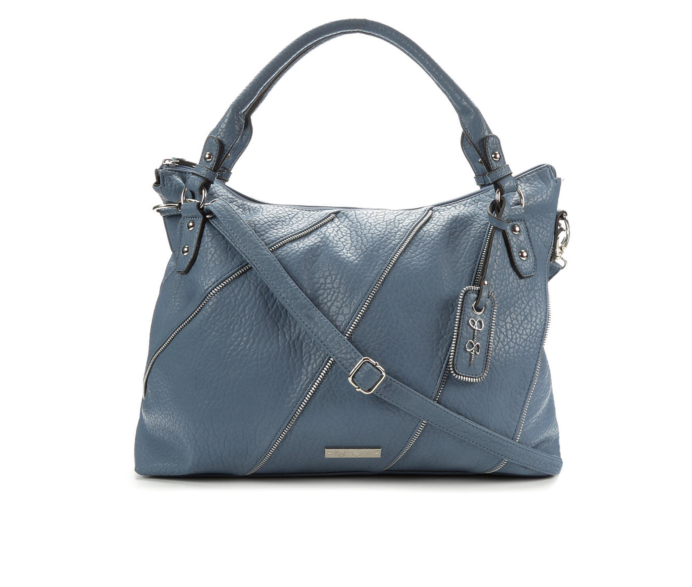 Jessica Simpson Mason Crossbody Satchel (Blue)