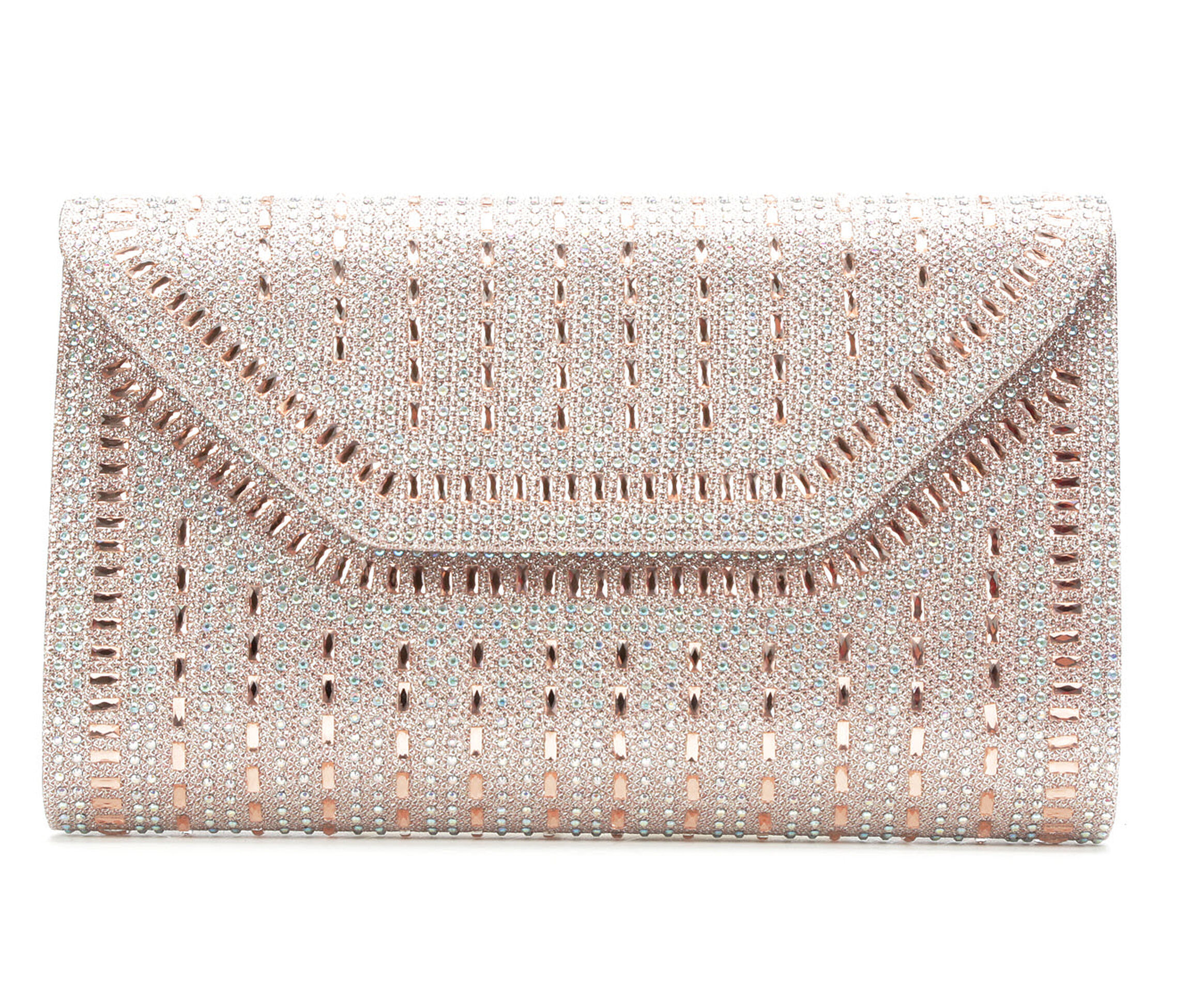 LLorraine Large Rock Candy Evening Clutch (Pink)
