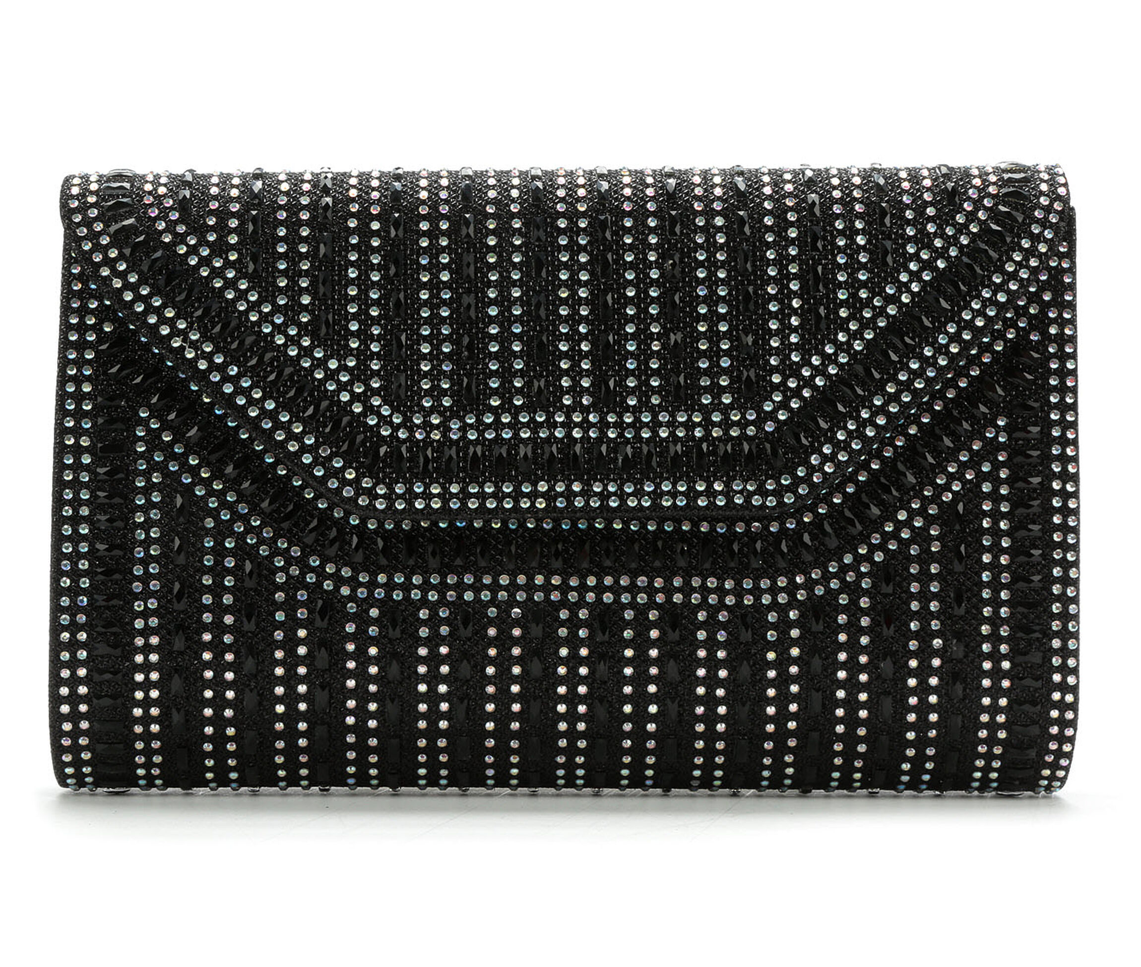 LLorraine Large Rock Candy Evening Clutch (Black)