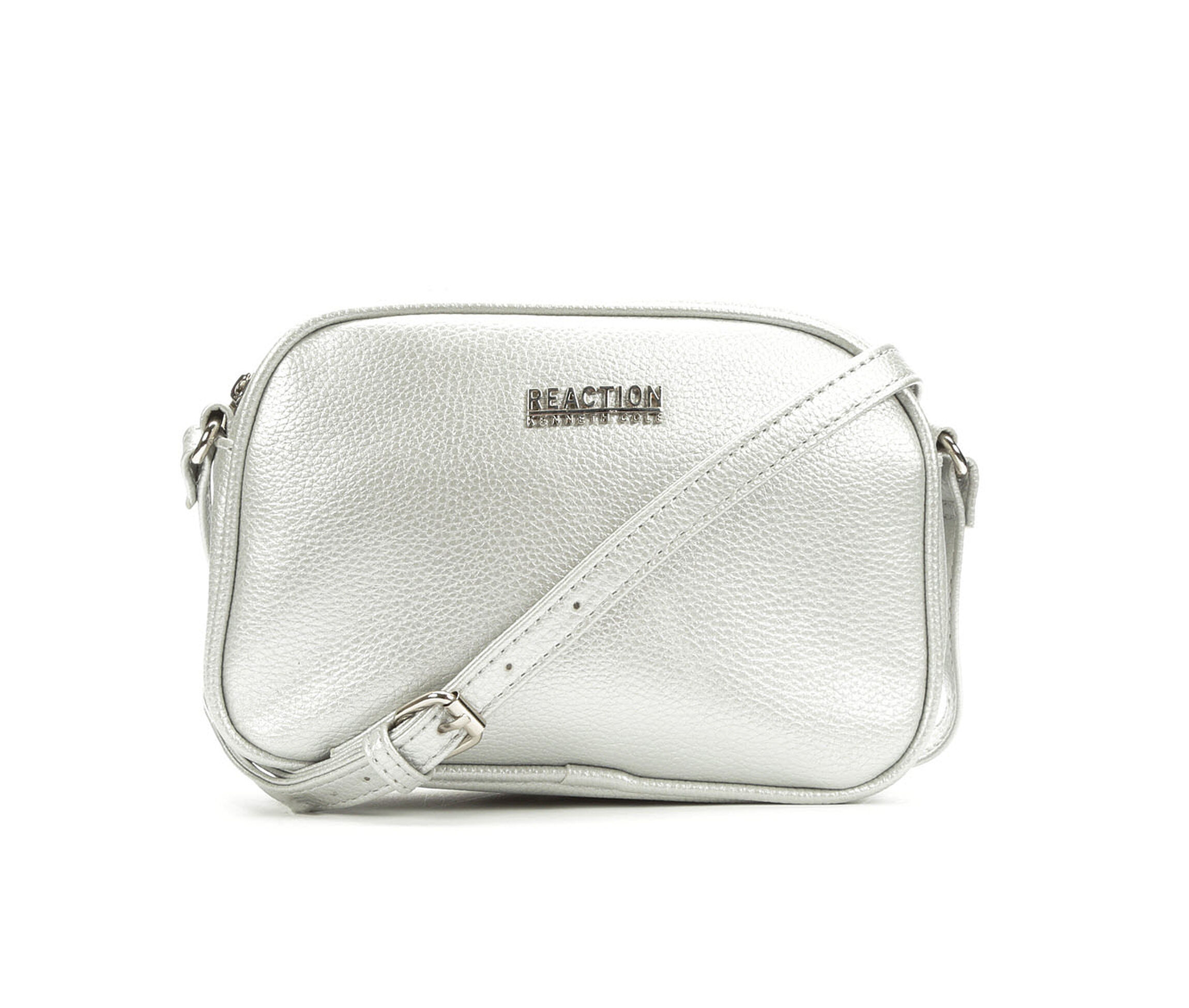 Kenneth Cole Reaction Poppy Mini Crossbody (Silver)