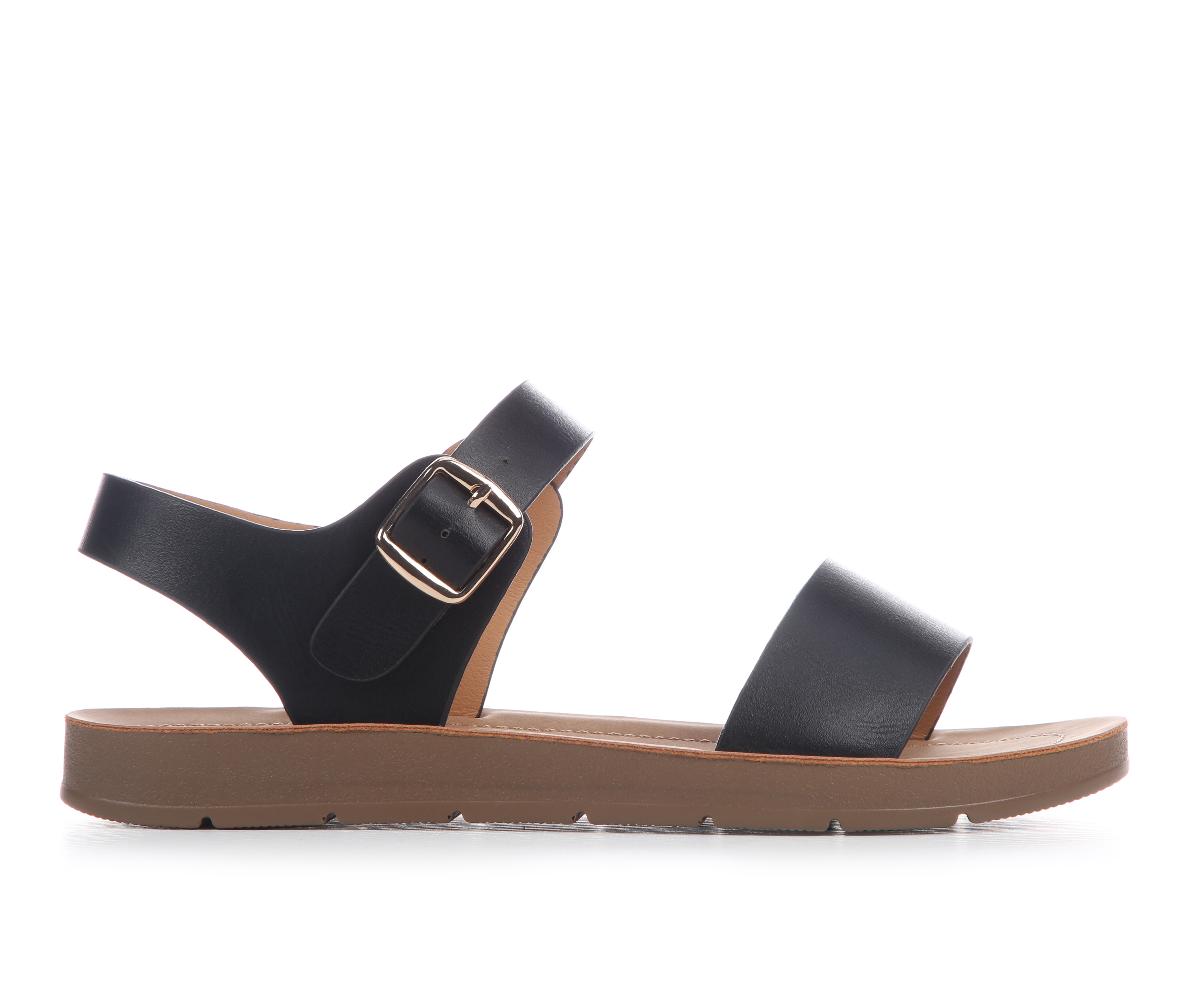 Women's Blue Aura Plenty-S Sandals - Black