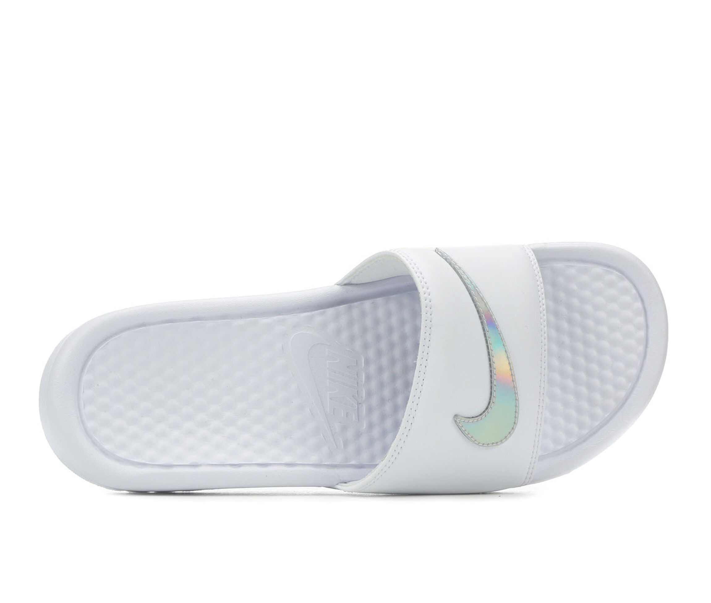 men's nike benassi jdi se plaid slide sandals
