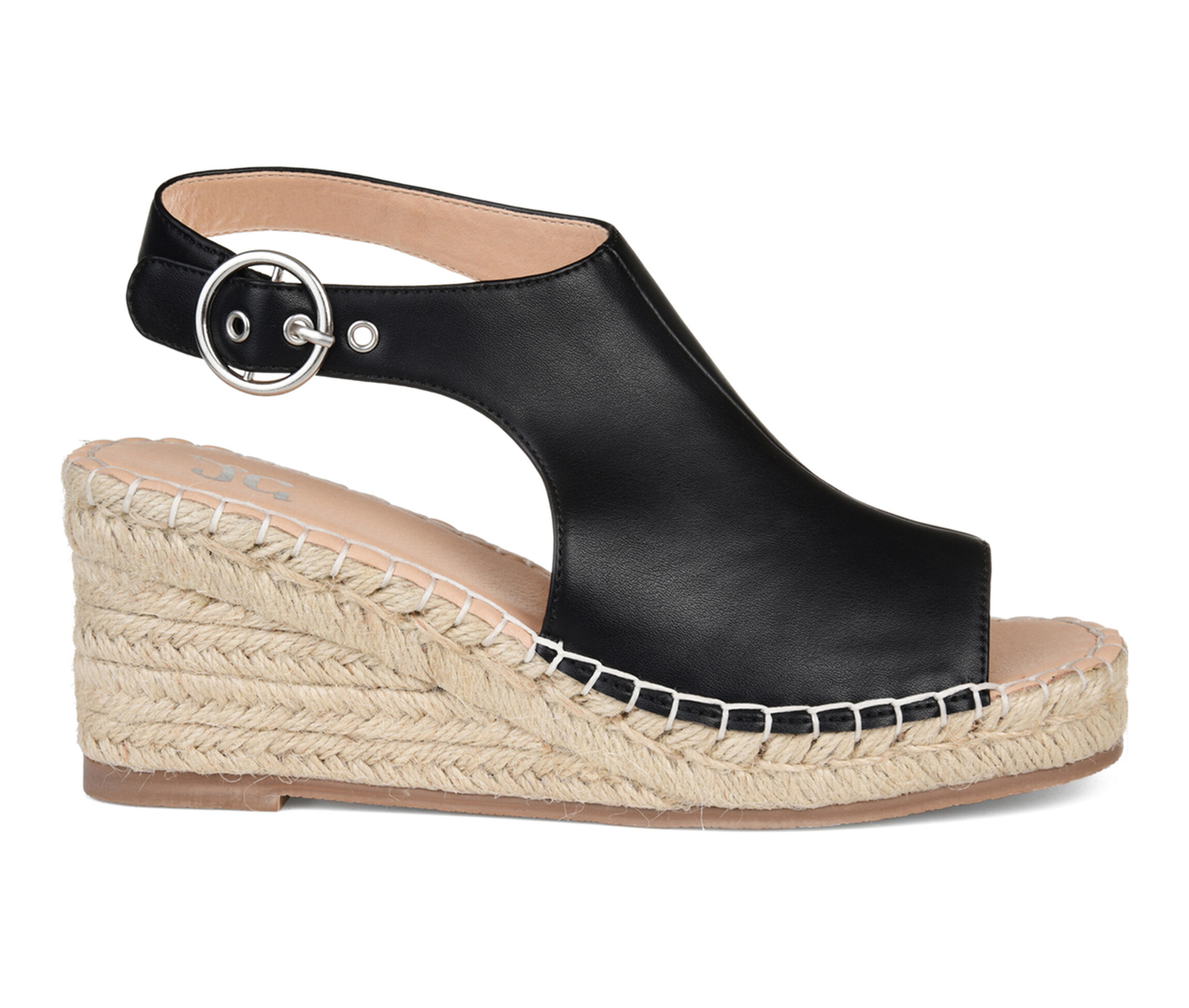 journee collection crew espadrille wedge sandal