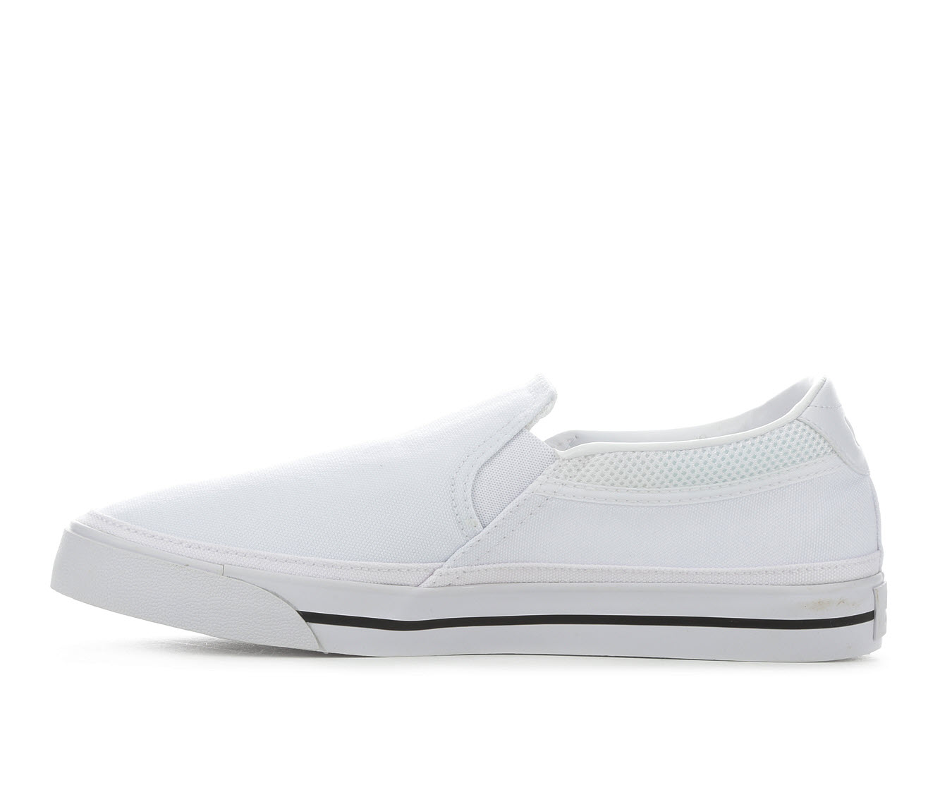 white slip on vans shoe carnival