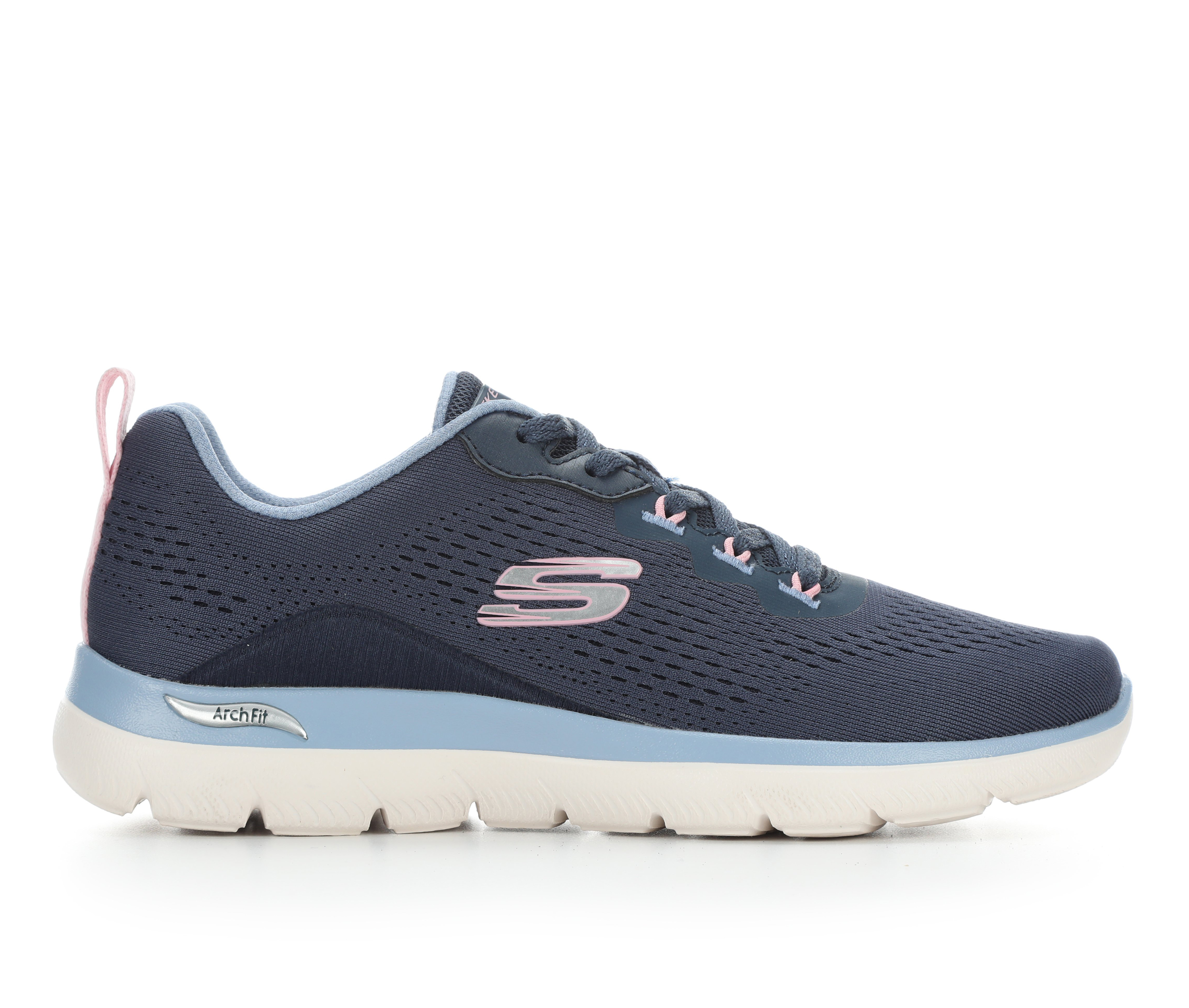 Women's Skechers 150754 Arch Fit Summits Walking Shoes - Navy