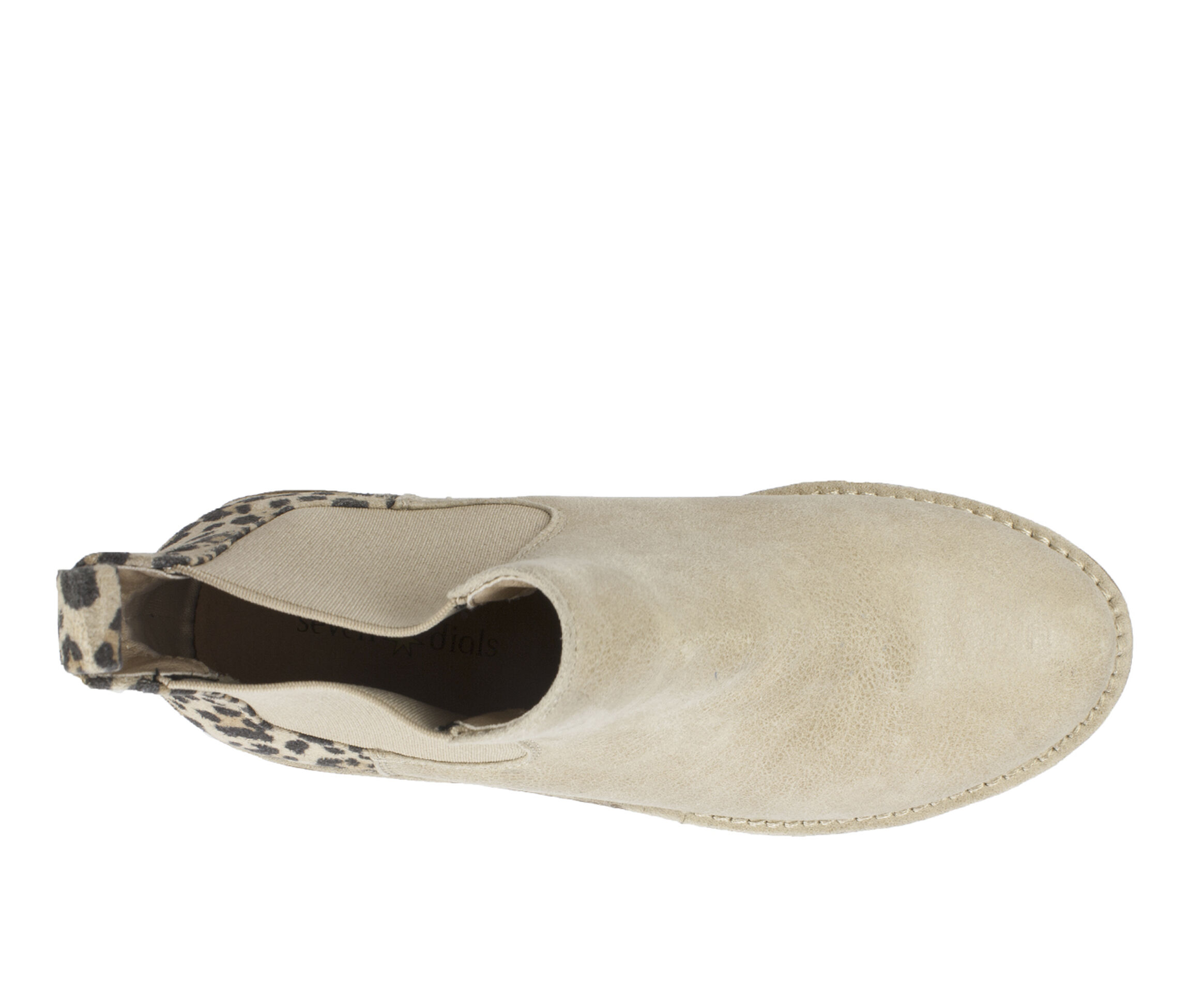 seven dials marisah chelsea leopard bootie