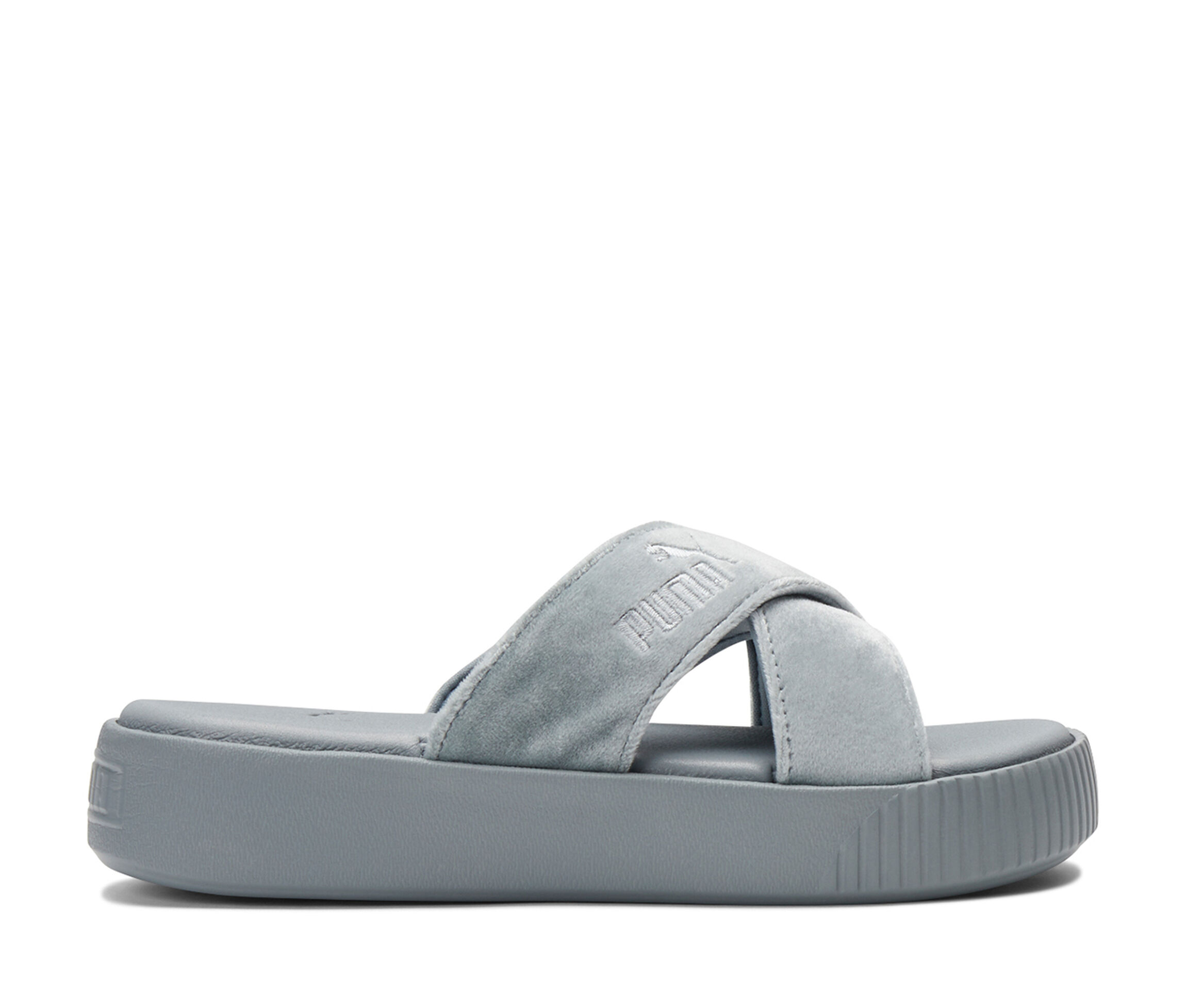 velvet puma slides