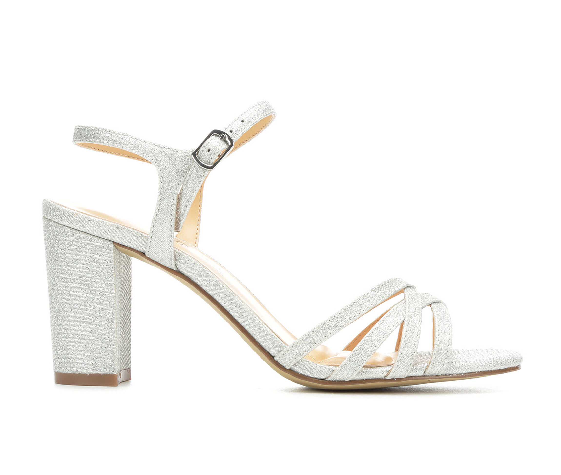 Women's American Glamour BadgleyM Xandra Special Occasion Shoes - Silver