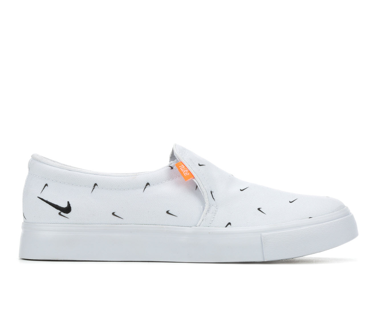 nike slip on white shoes