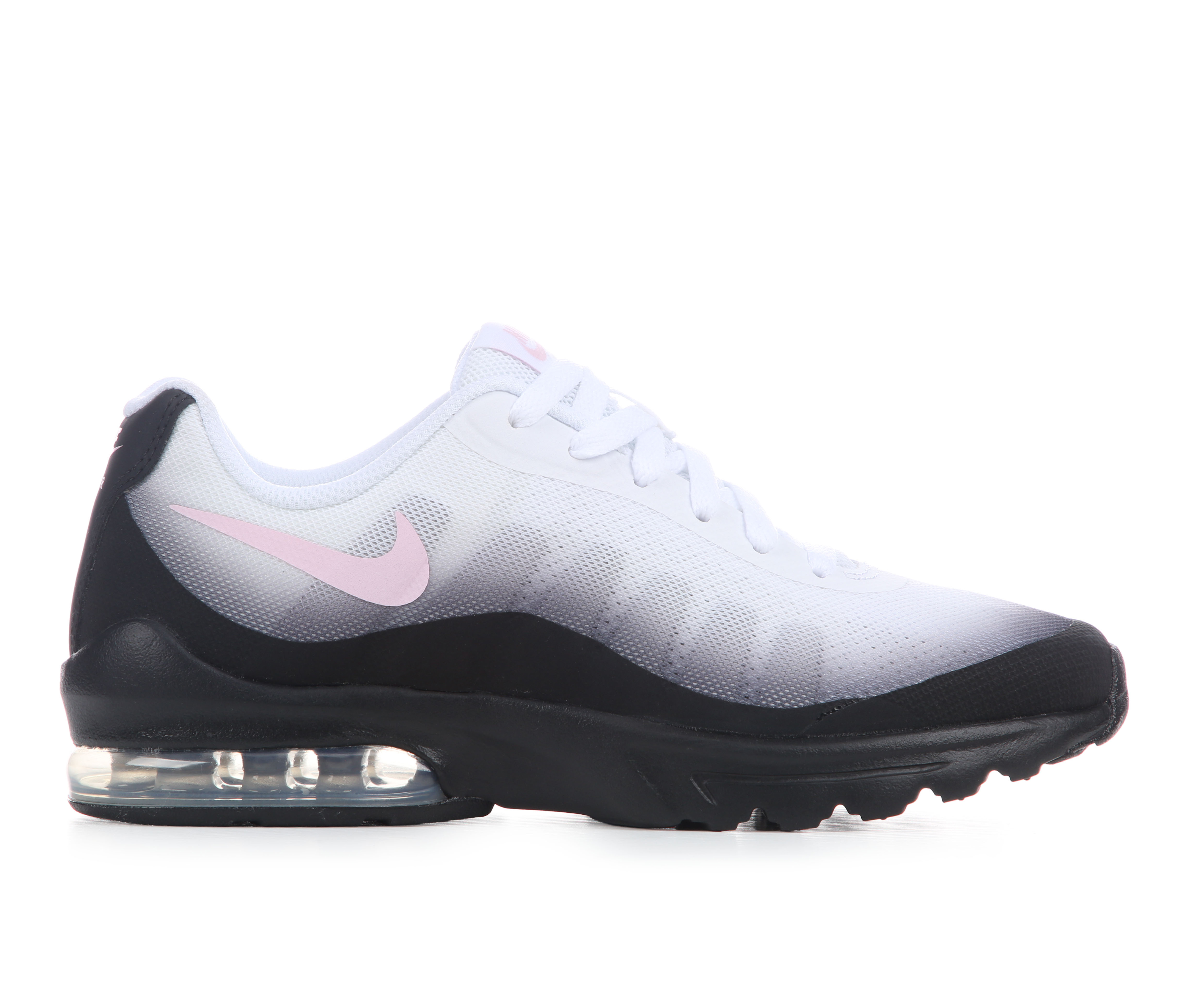 Girls' Nike Big Kid Air Max Invigor Running Shoes - Blk/PnkFoam/Gry