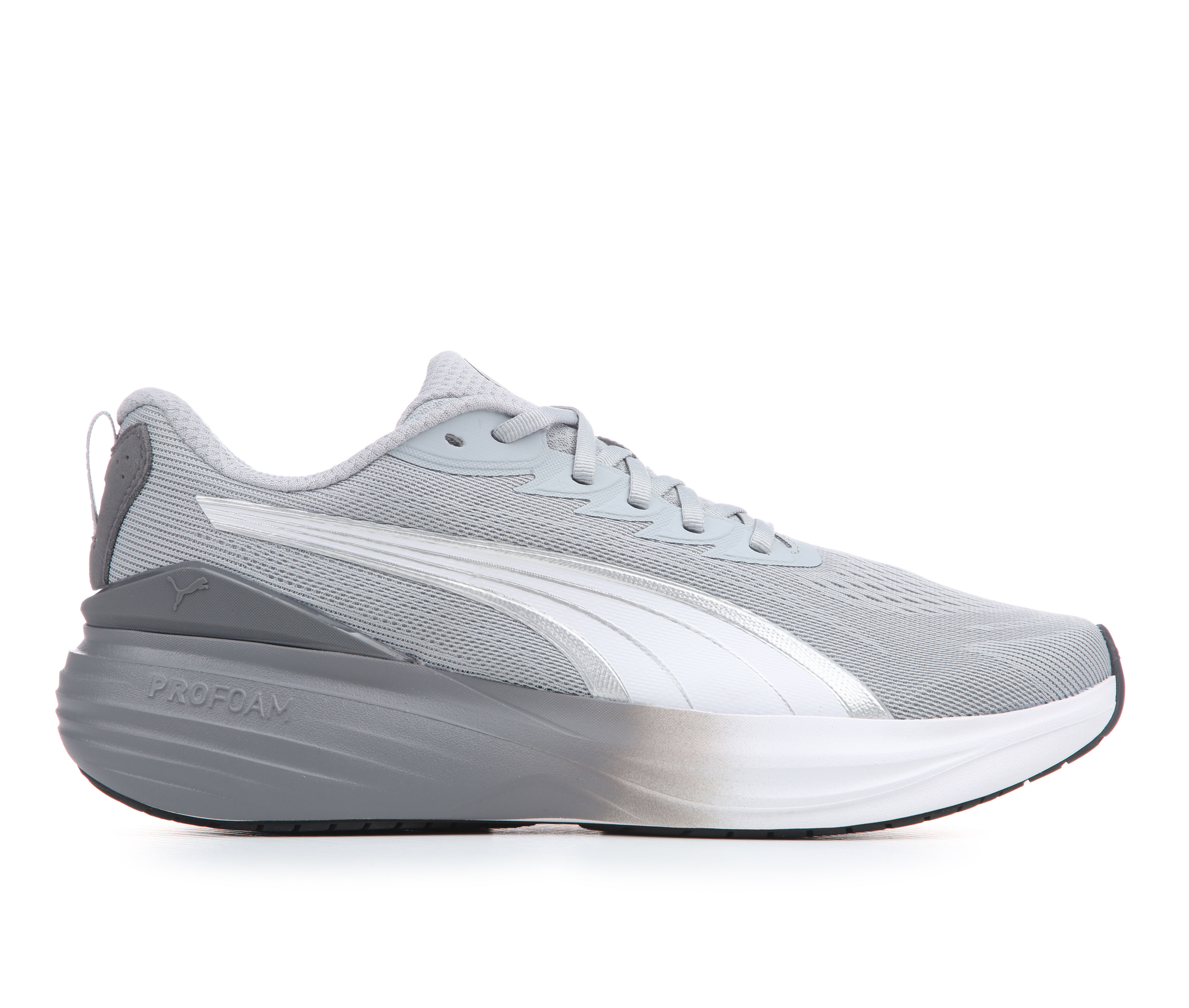 Men's Puma Scend Pro 3 Running Shoes - Gry/Wht/Fade