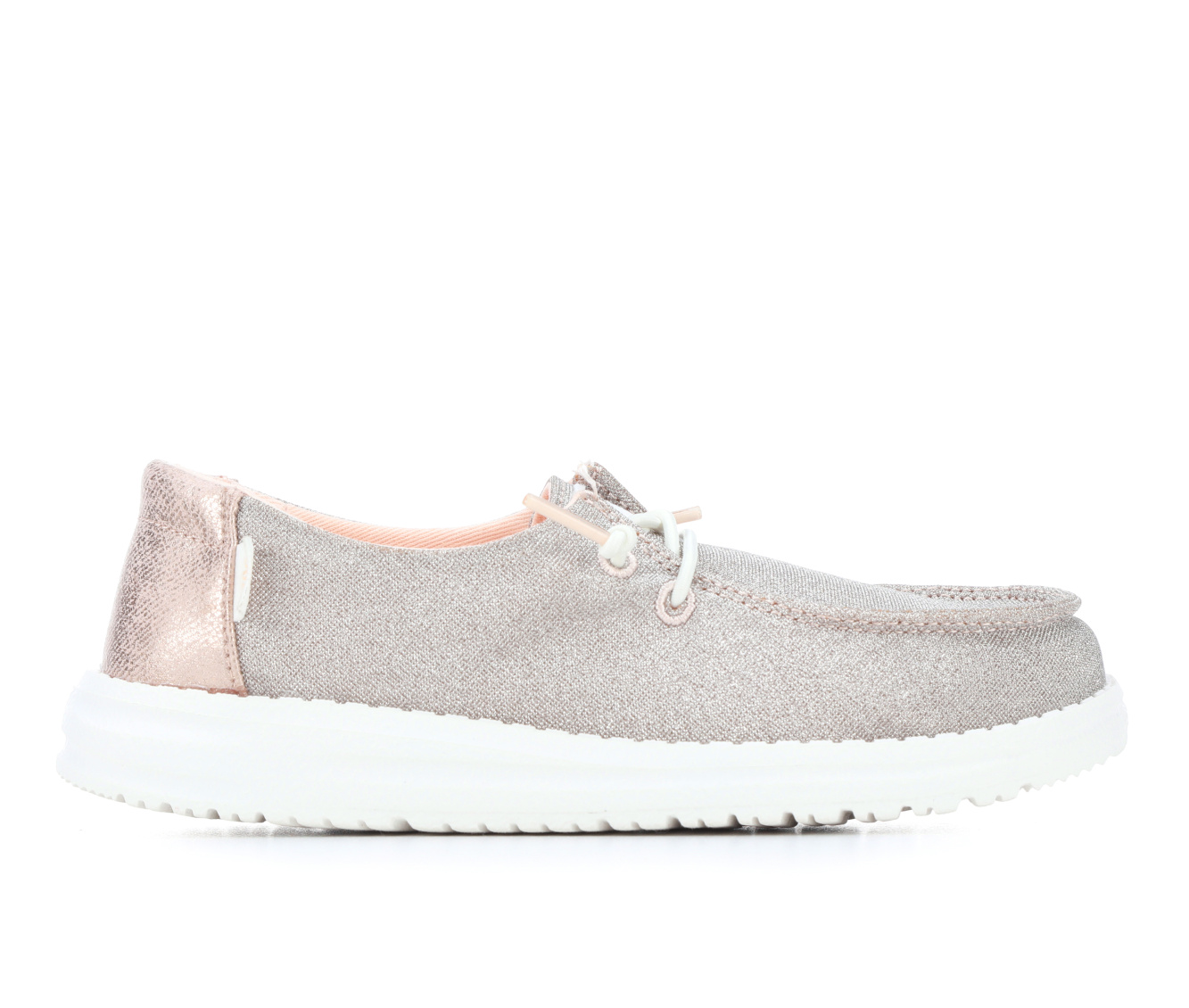 Kids' HEYDUDE LittleKid & BigKid Wendy Youth Metallic Casual Shoes - Rose Gold