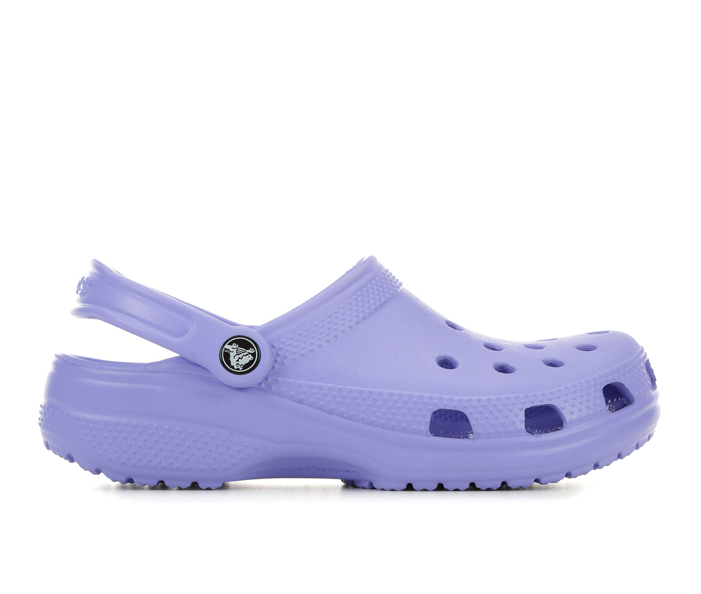 crocs with fur purple