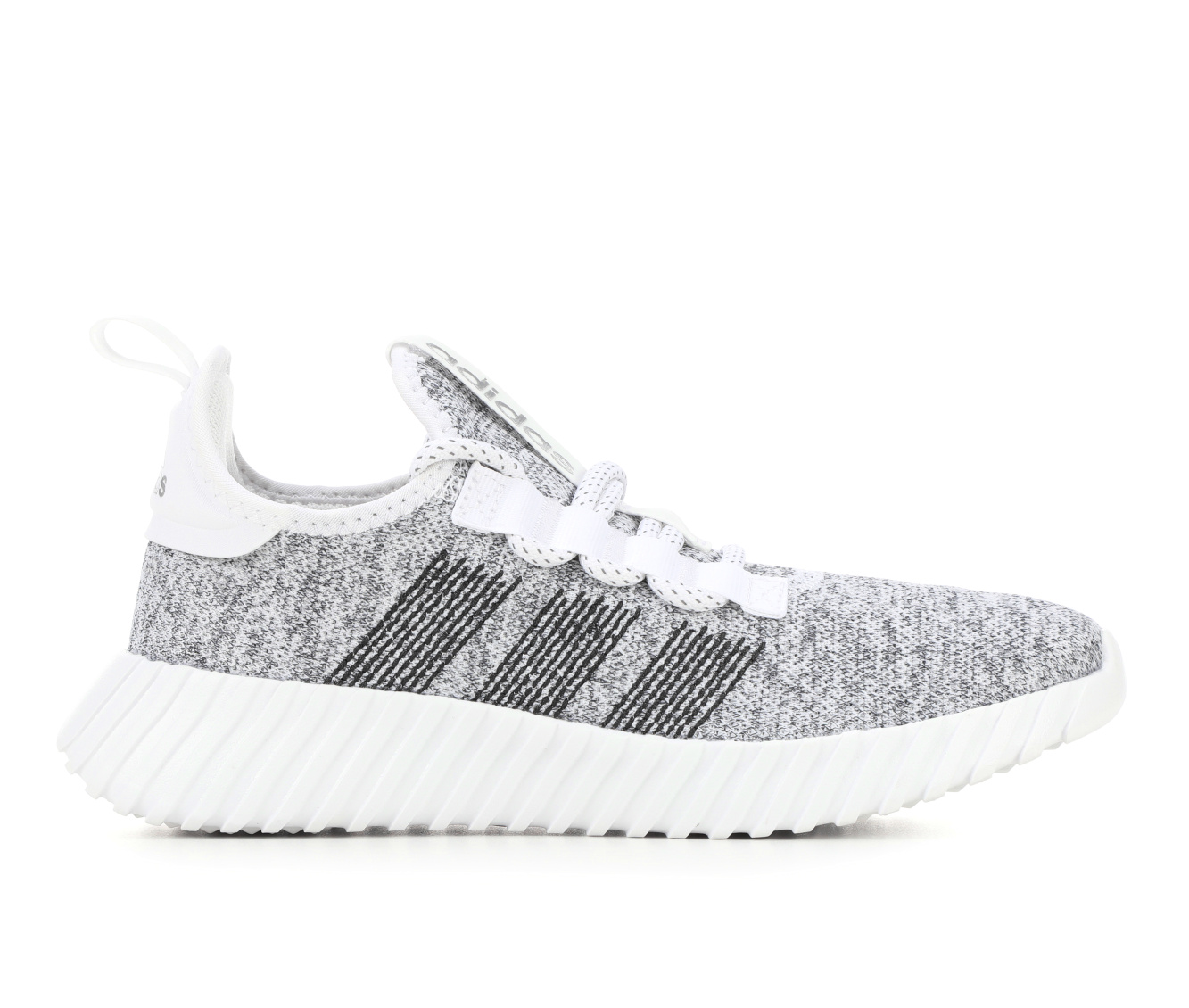Women's Adidas Kaptir Flow Sneakers - Wht/Blk/Silver