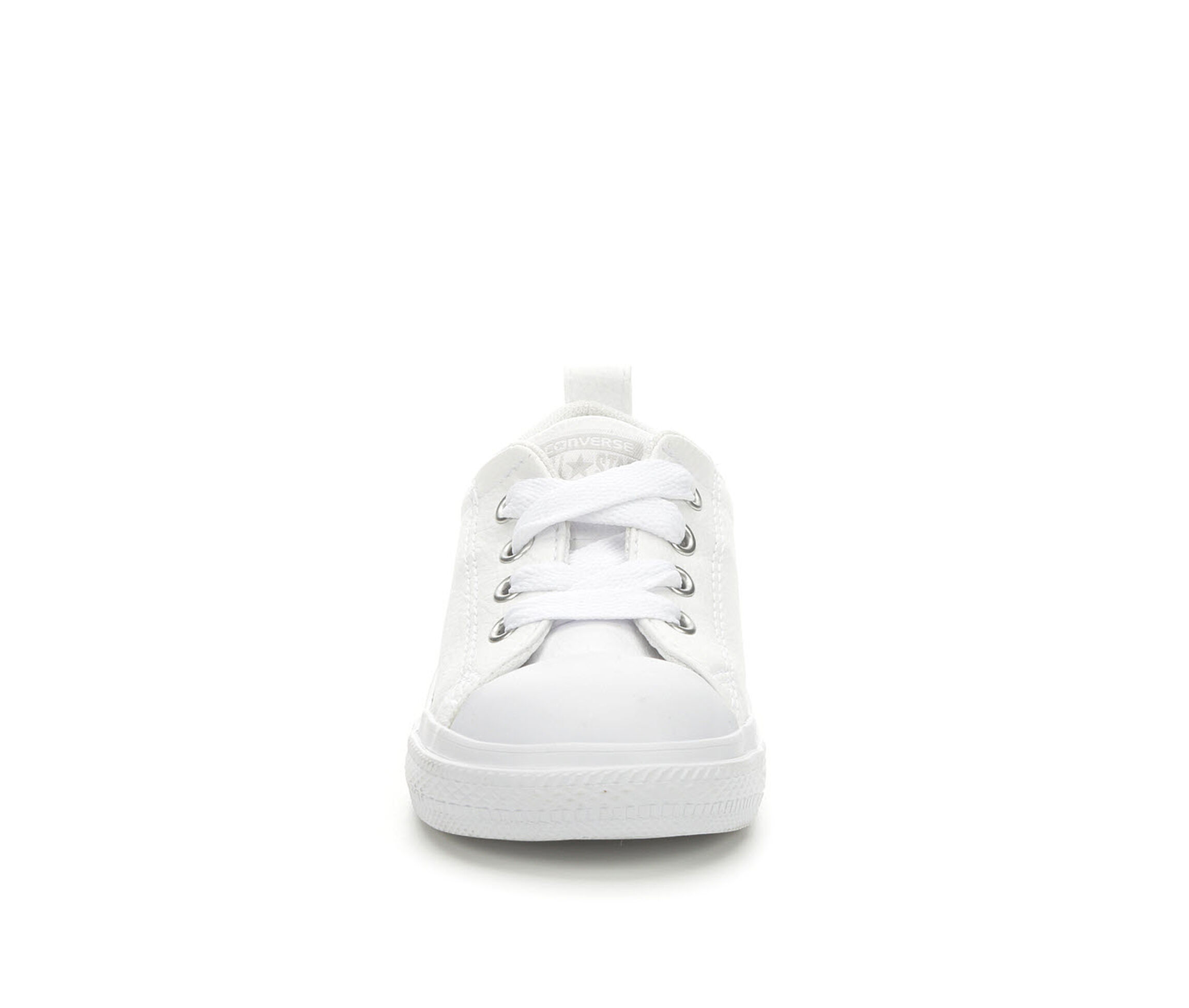 infant all white leather converse