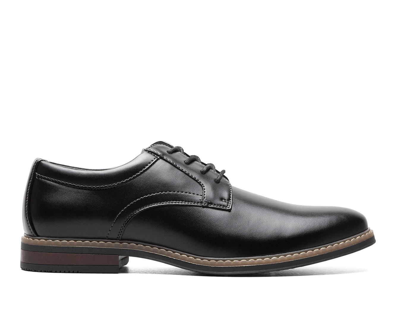 Men's Nunn Bush Carmelo Plain Toe Oxford Dress Shoes - Black