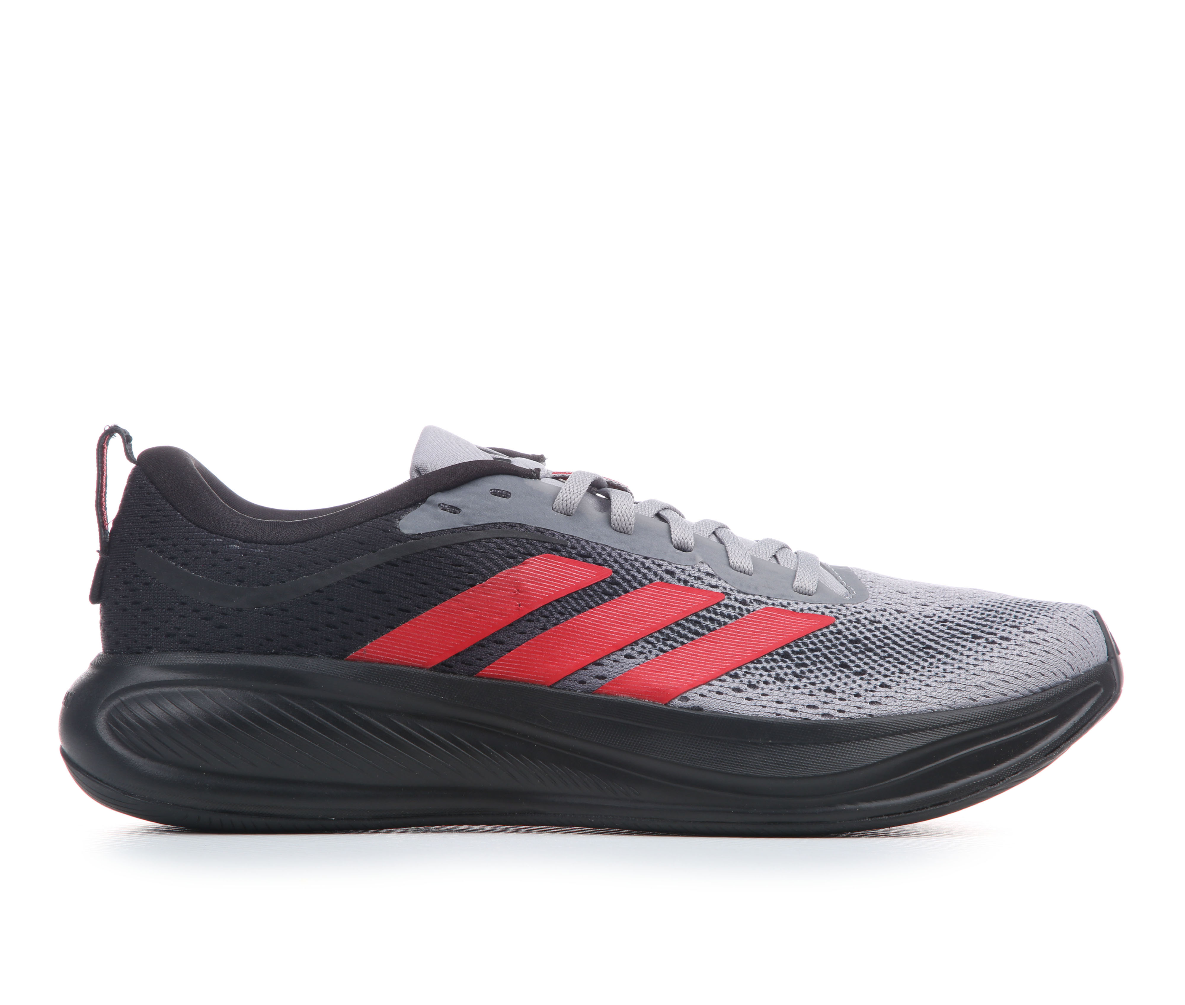 Men's Adidas Response Pace Running Shoes - Grey/Black/Red