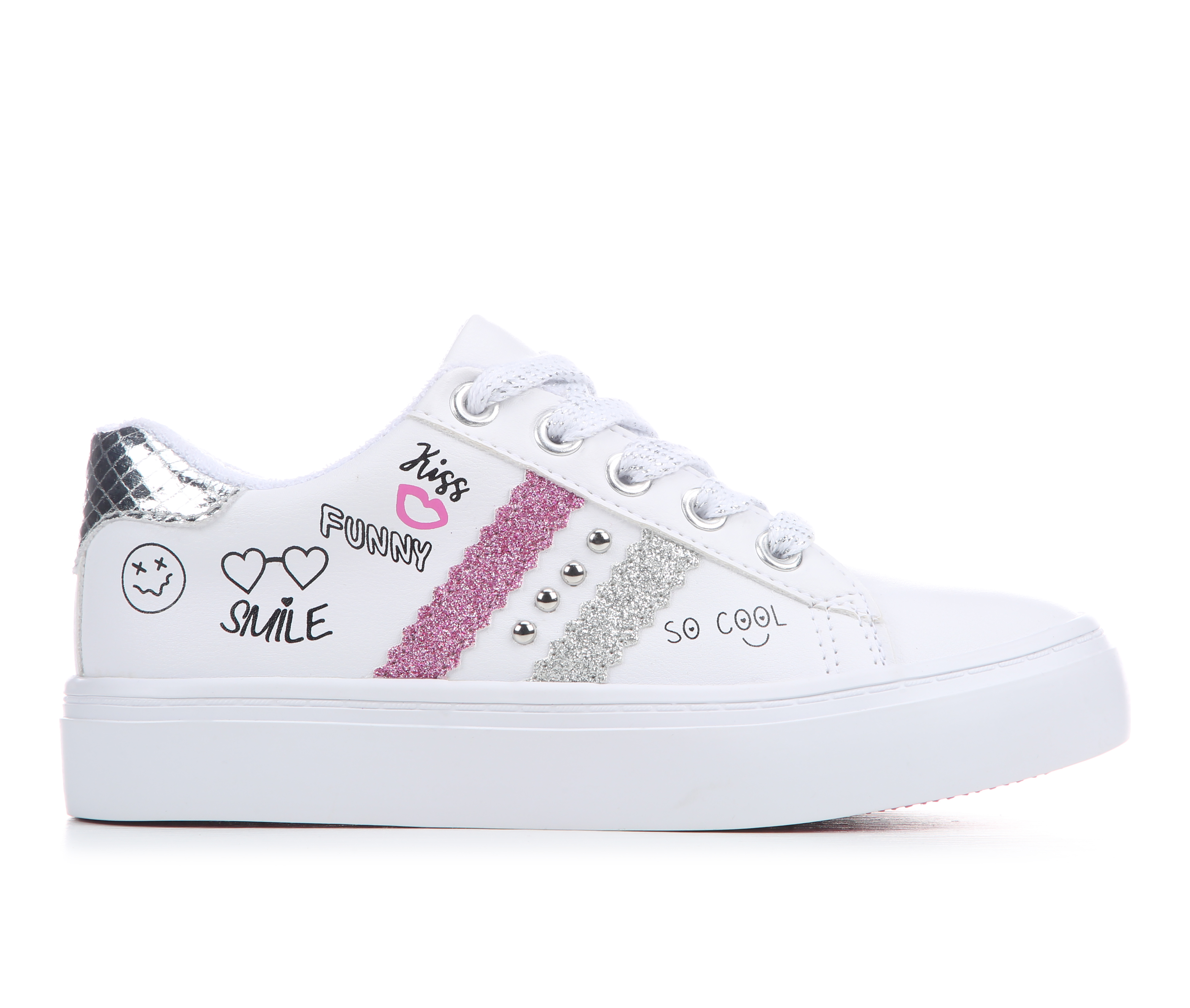 Girls' Blu D'or Little Kid & Big Kid D'or Bella Shoes - White/Pink/Silv
