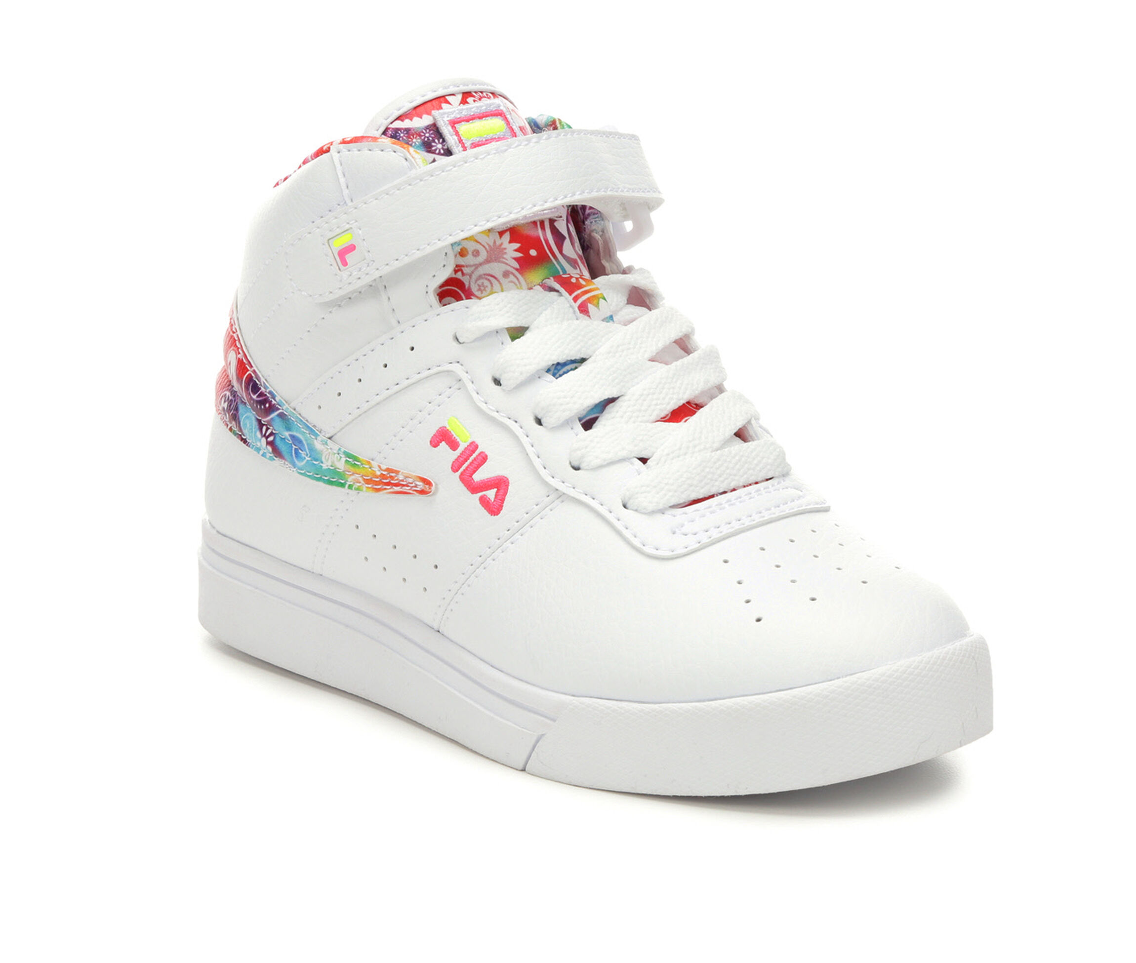 high top filas white