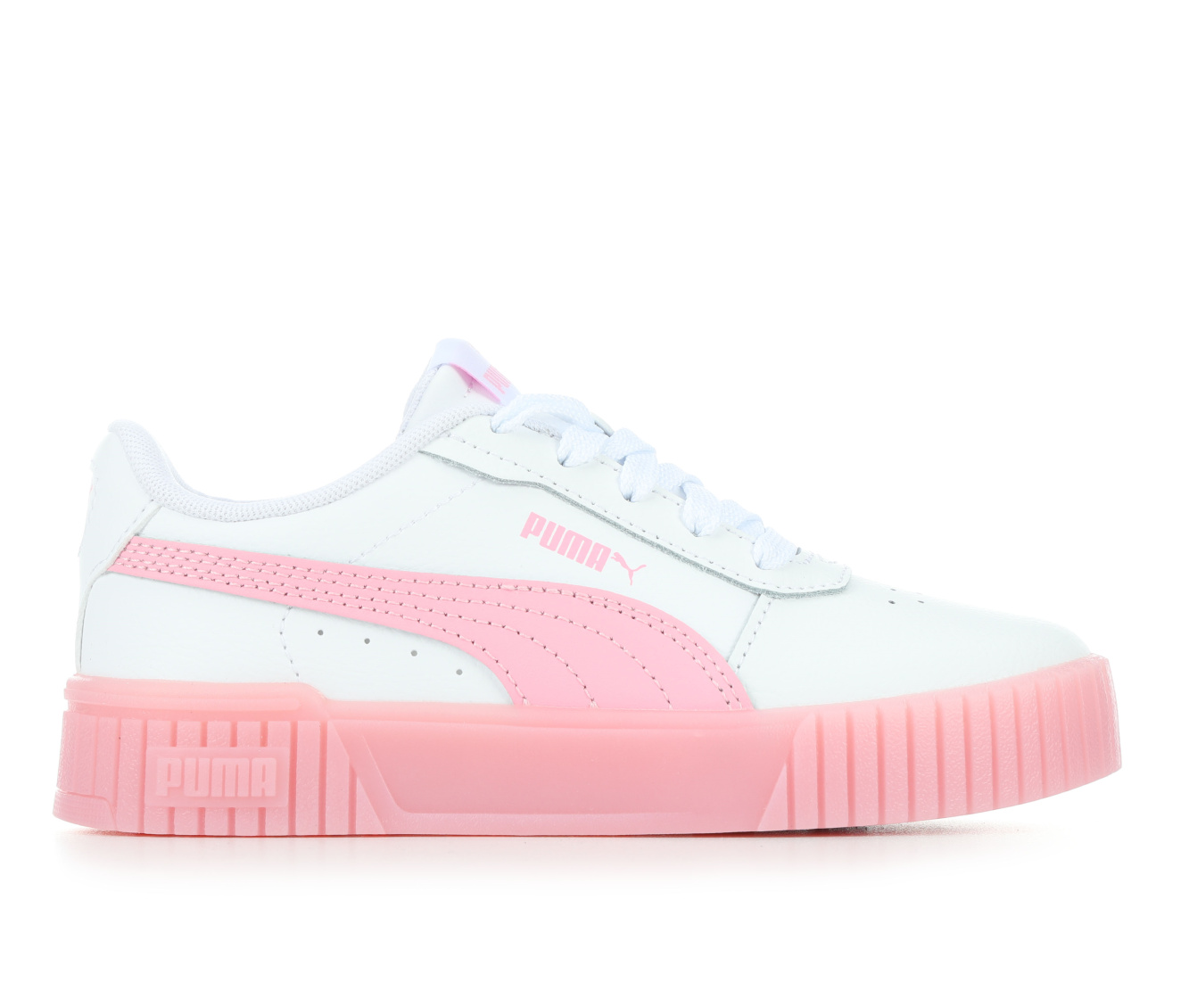 Girls' Puma Carina 2.0 Jellybean Sneakers - White/Pink