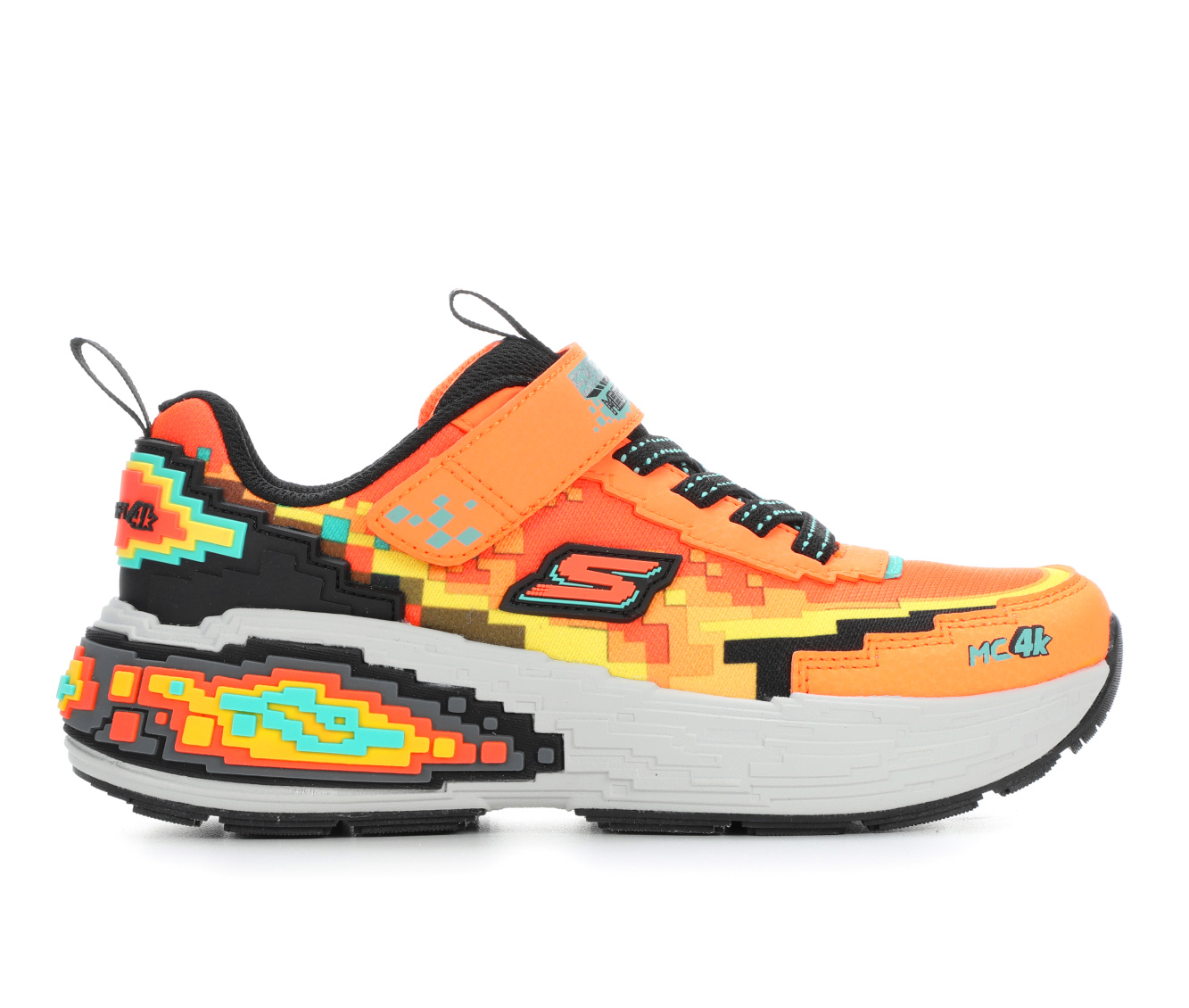 Boys' Skechers Little Kid & Big Kid Megacraft 4 Running Shoes - Orange/Multi