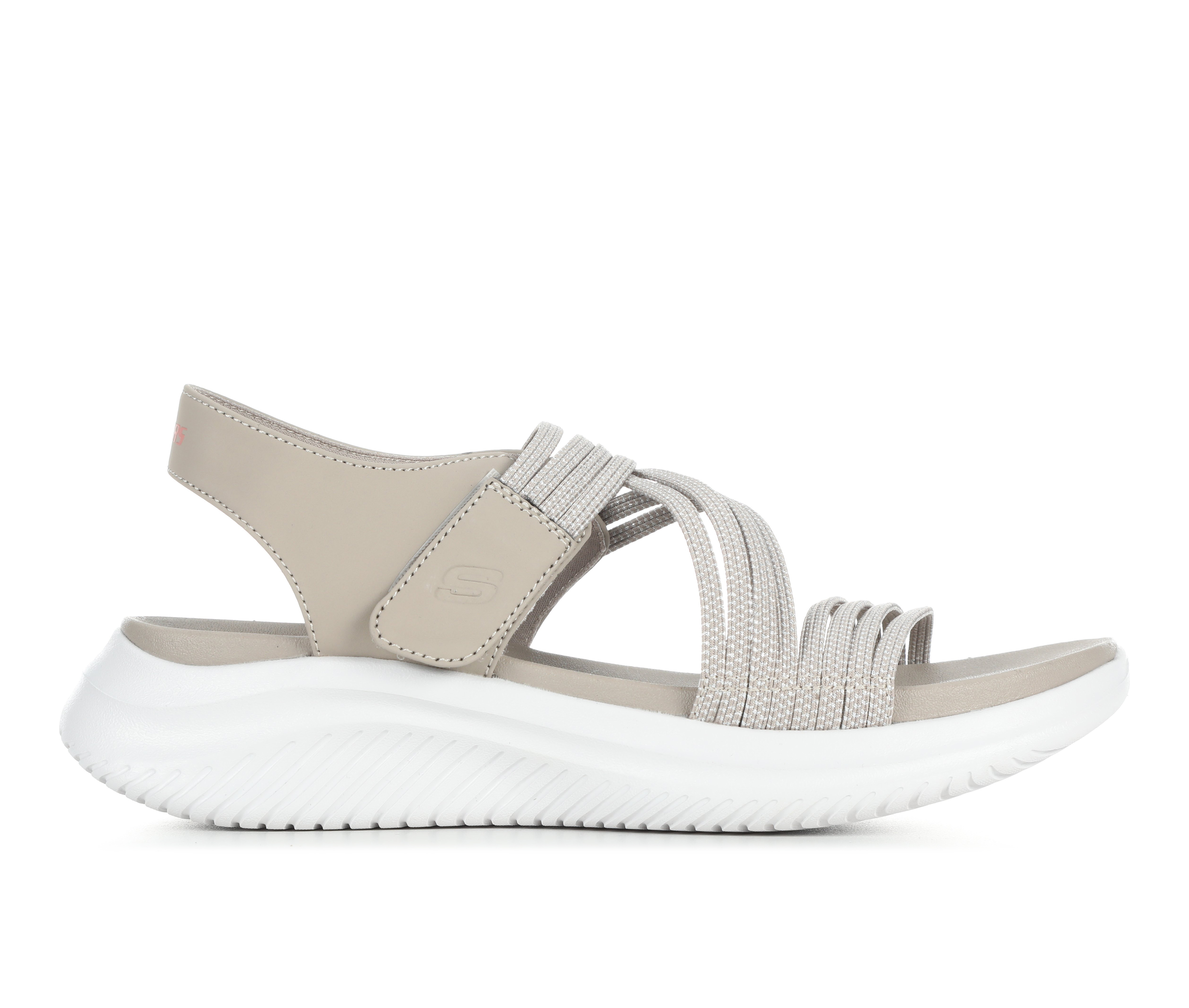 Women's Skechers Ultra Flex 3.0 164089 Outdoor Sandals - Taupe