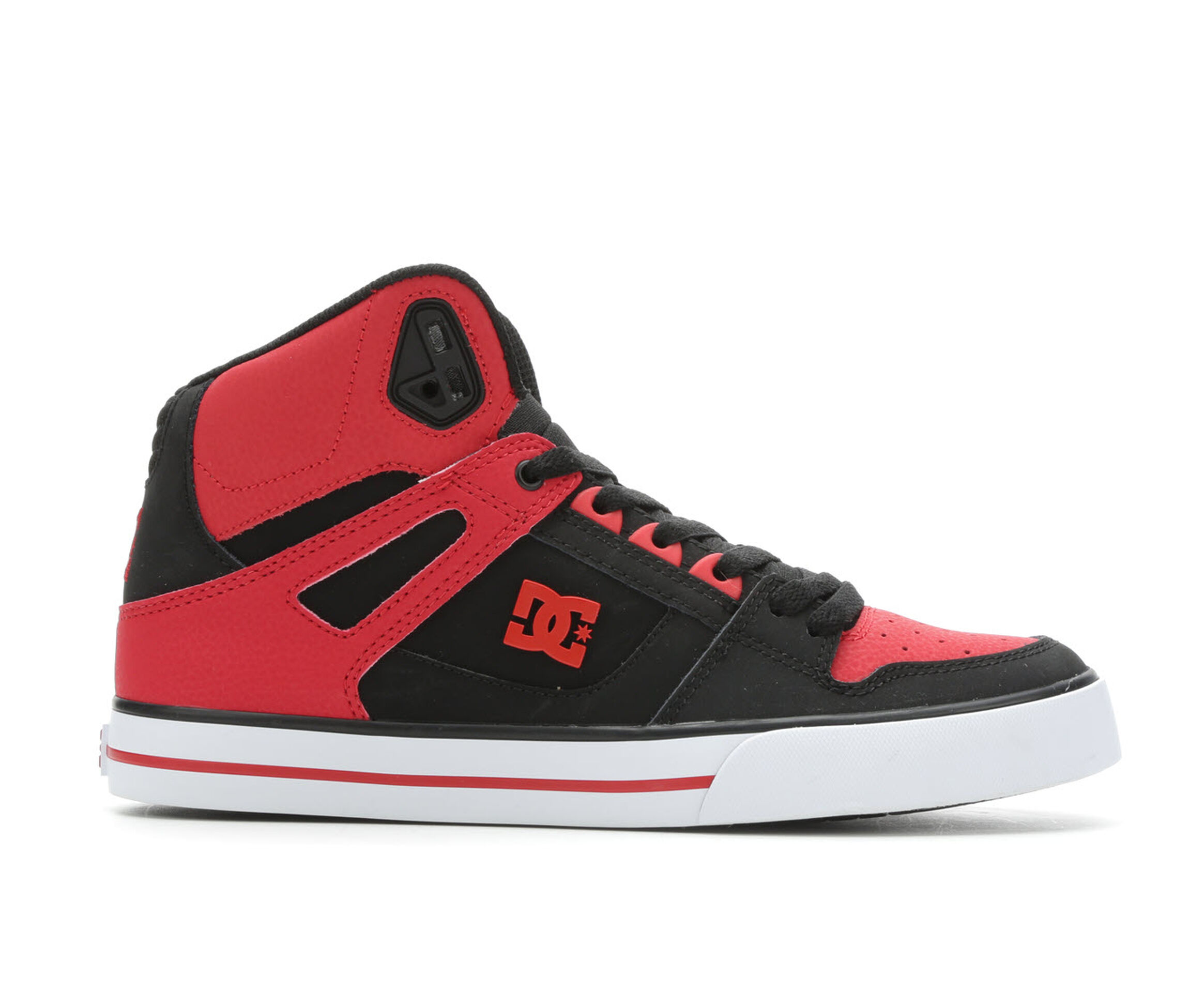 red dc high tops