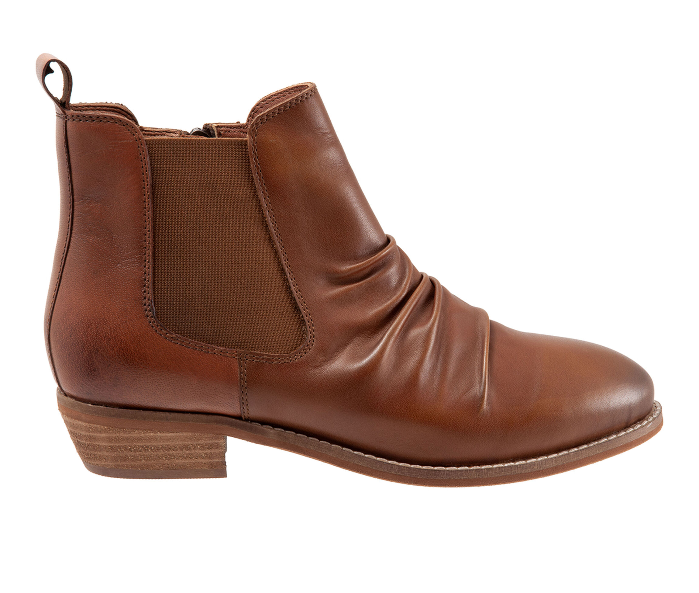Women’s Softwalk Rockford Booties in Luggage Size 8.5 Medium