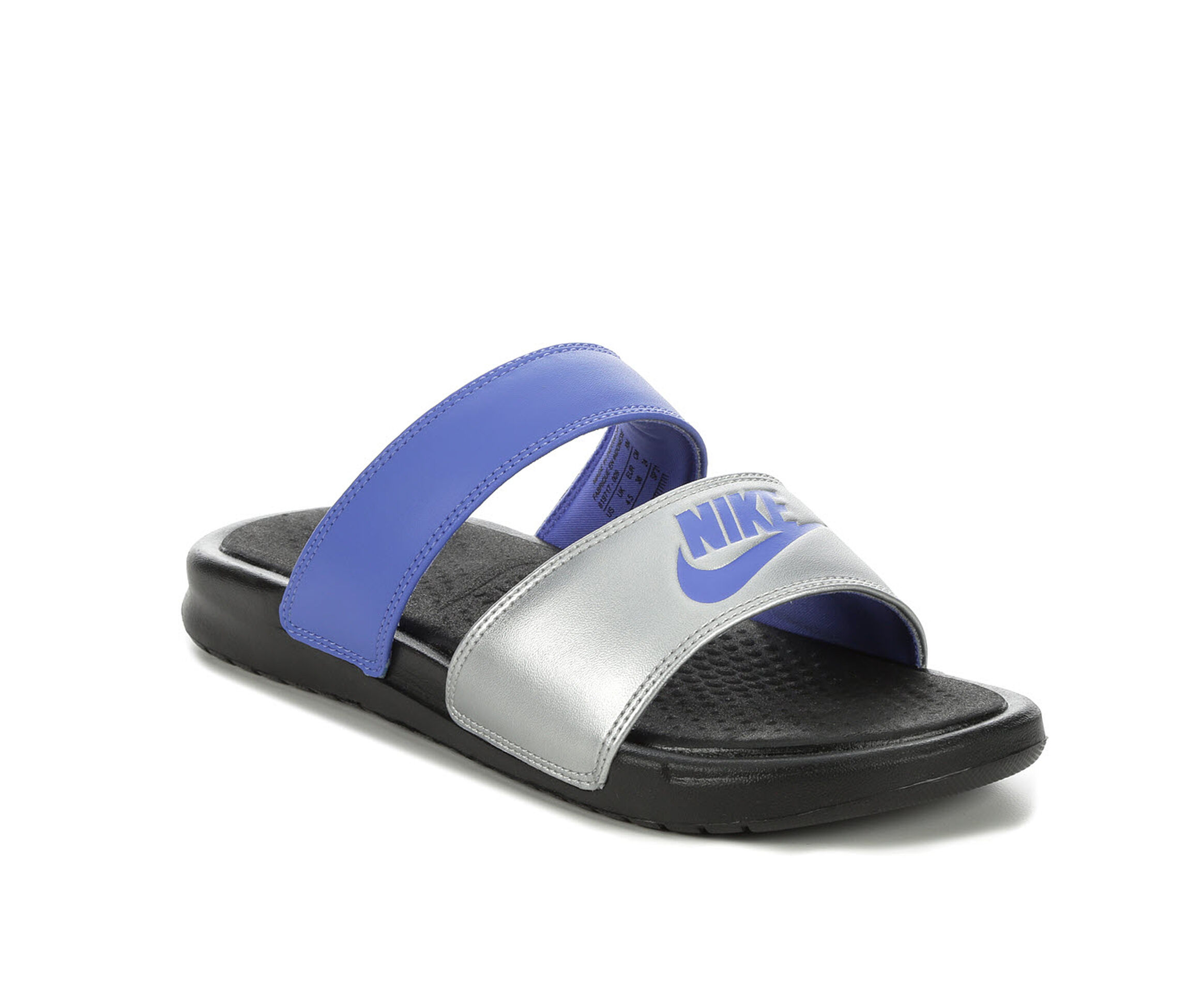 nike slides two strap