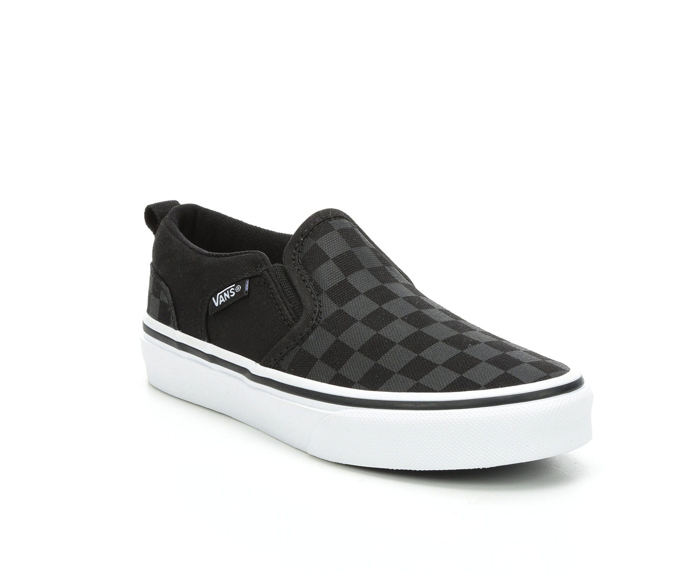 checkered pink and white vans