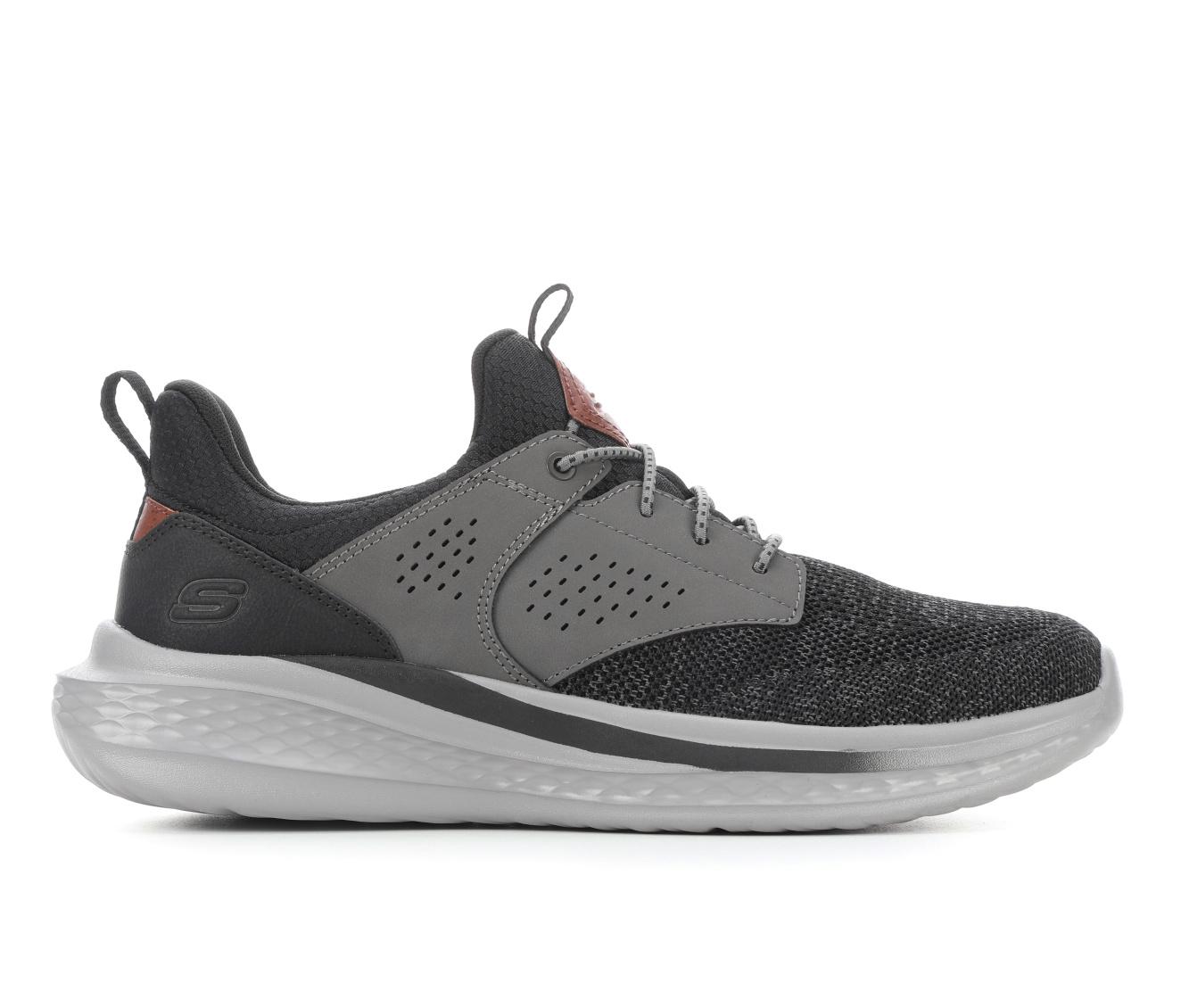 Men's Skechers 210892 Slade Breyer Casual Shoes - Black/Grey