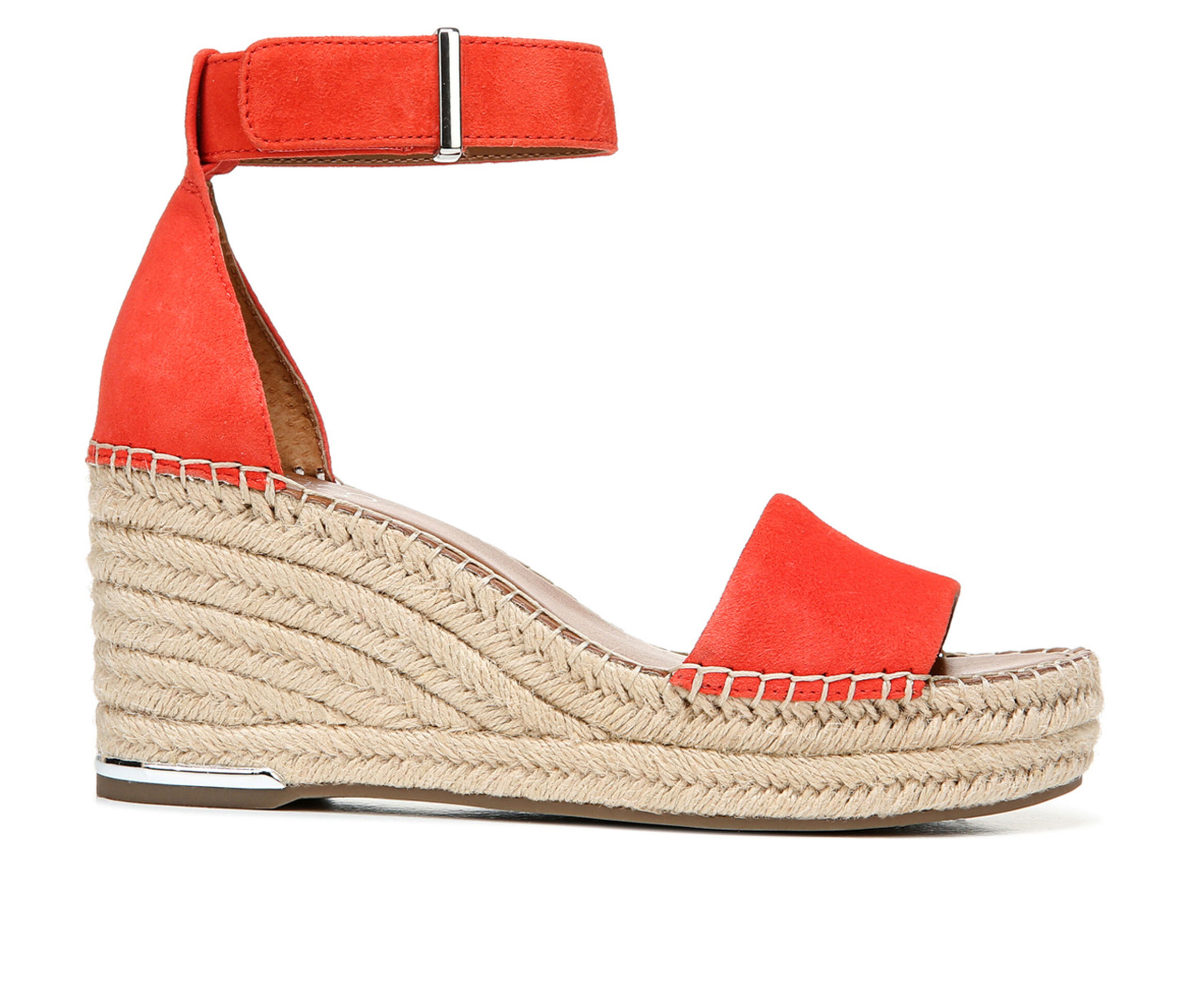 Franco Sarto Women’s Clemens Espadrille Wedge Sandal, Tangelo, 6