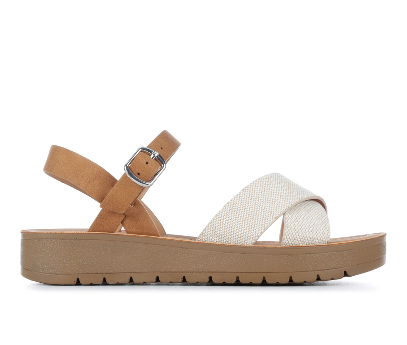 Women's Soda Chester-S Wedge Sandals - Beige