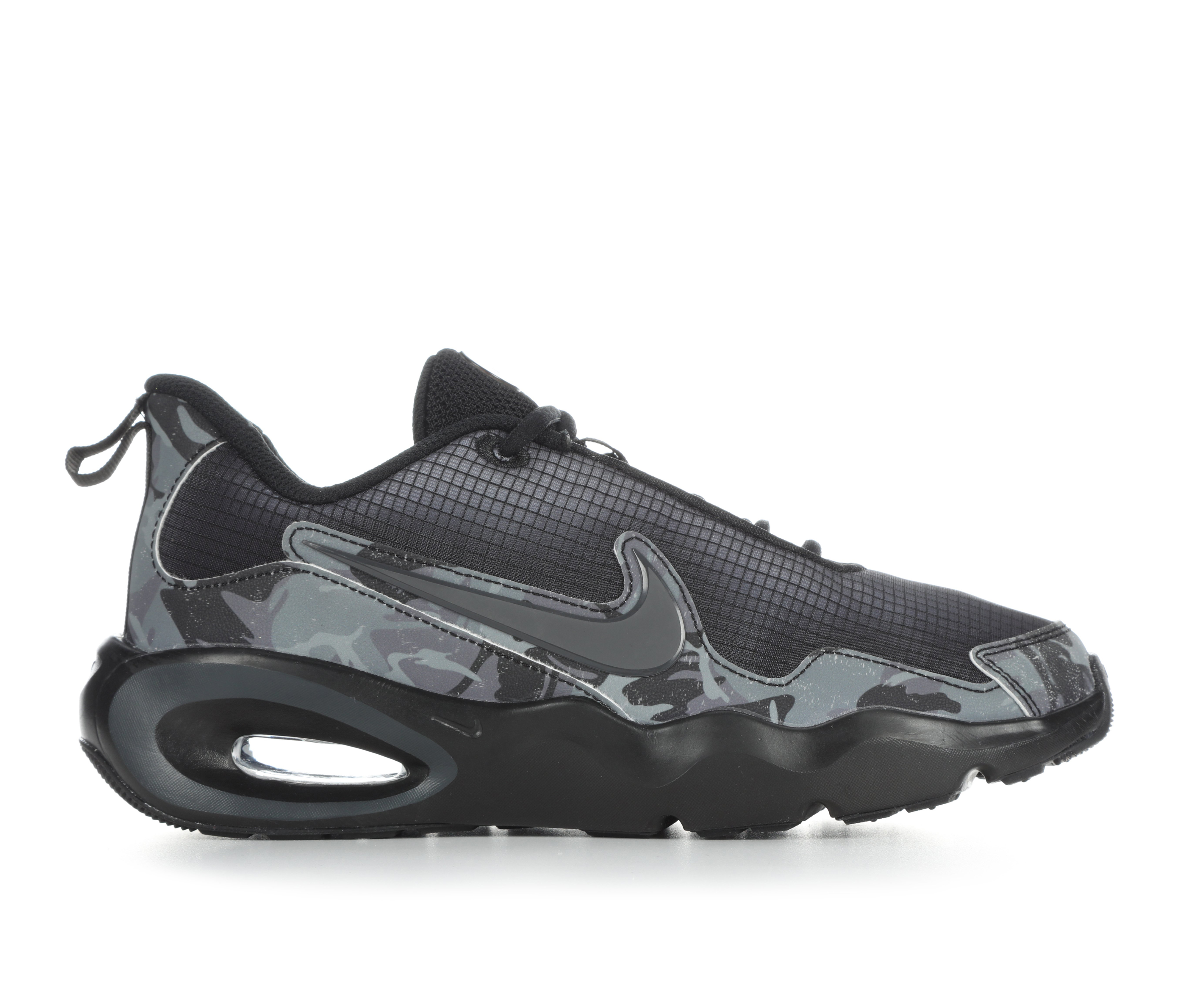 Kids' Nike Big Kid Air Max Nova Camo Running Shoes - Blk/Gry/Drk Smk