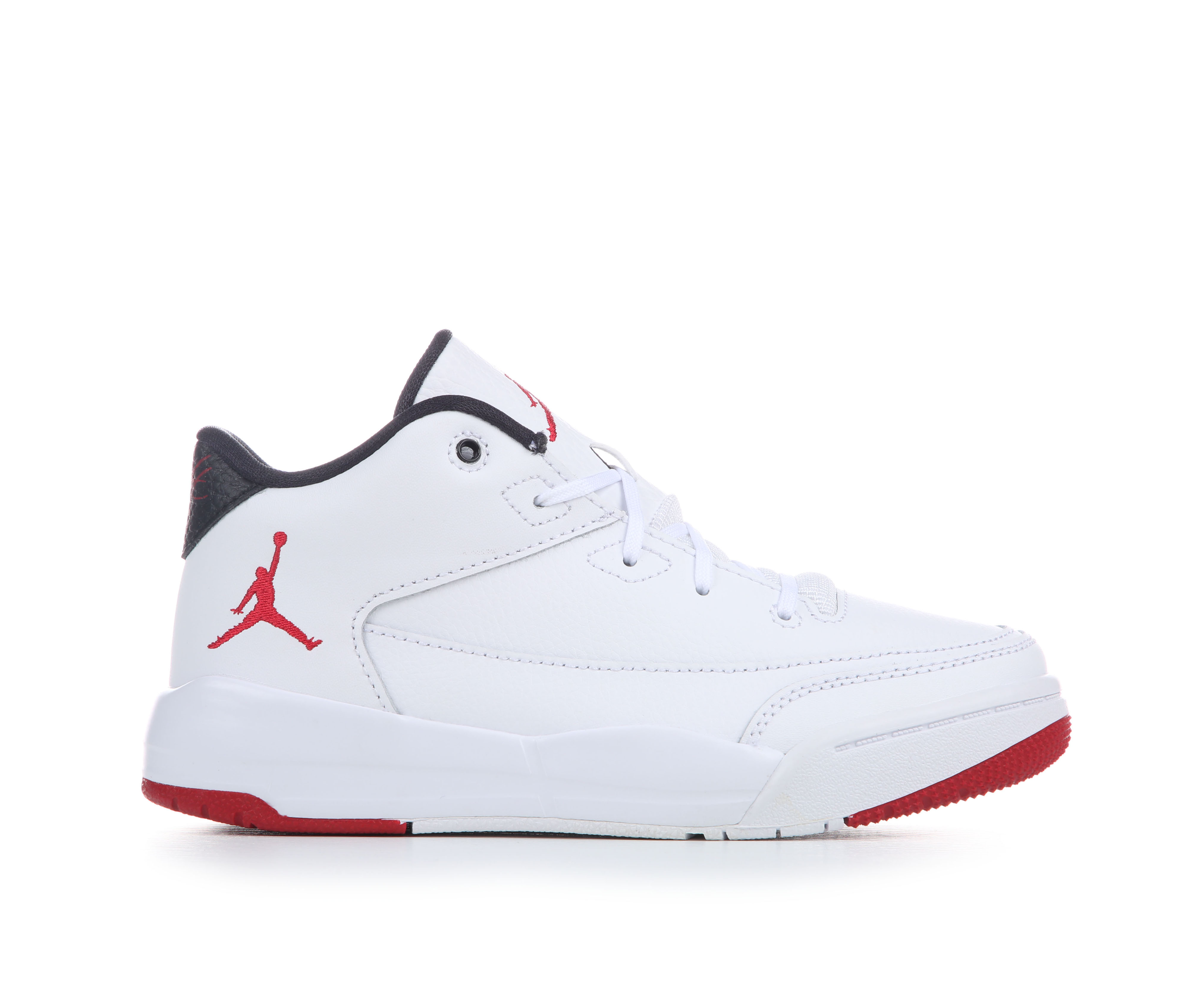 Kids' Jordan Little Kid Flight Origin 3 Basketball Shoes - White/Red/Black