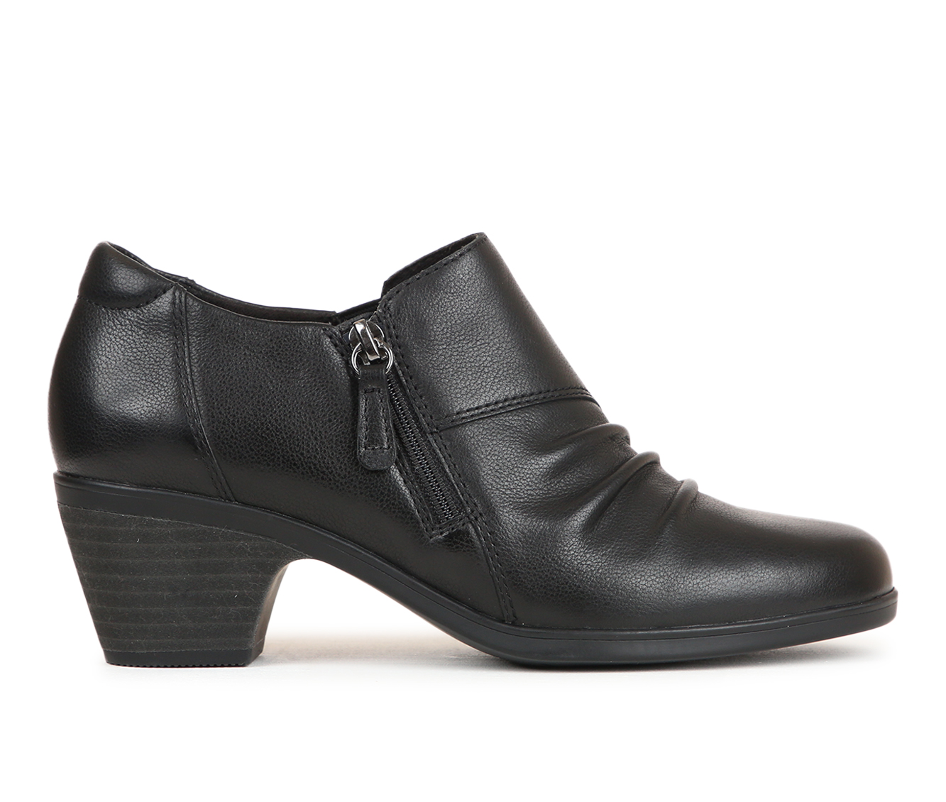 Women's Clarks Emily2 Braley Booties - Black Leather