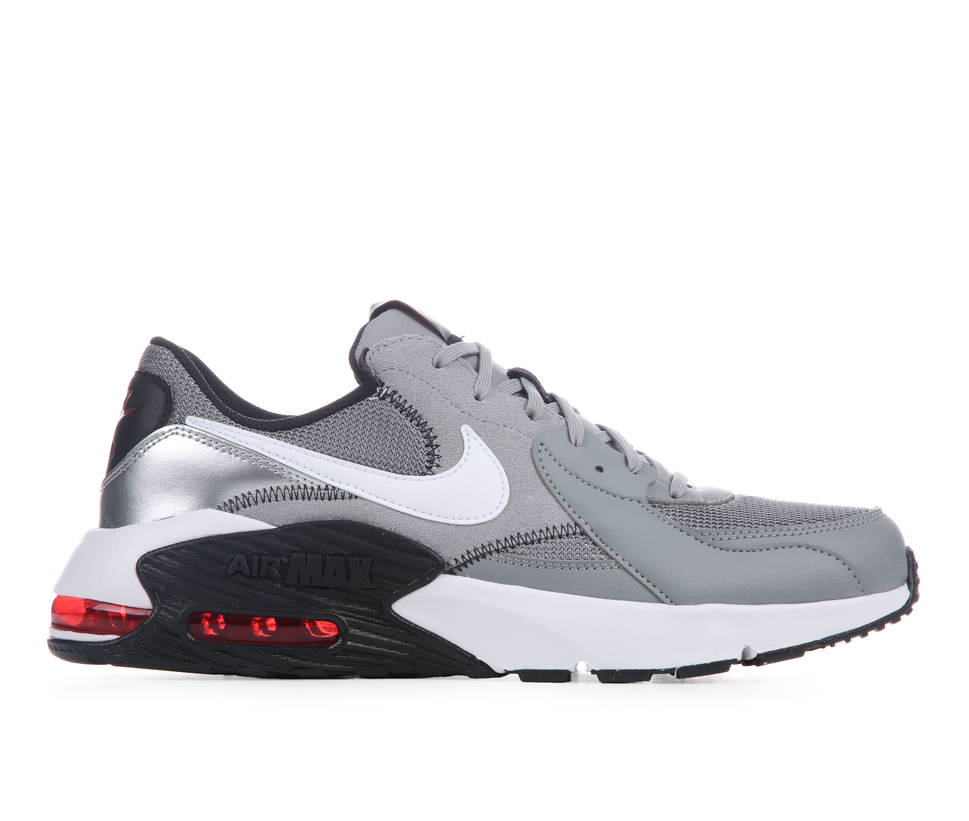 Men's Nike Air Max Excee Sneakers - Gry/Wht/Blk/Rd