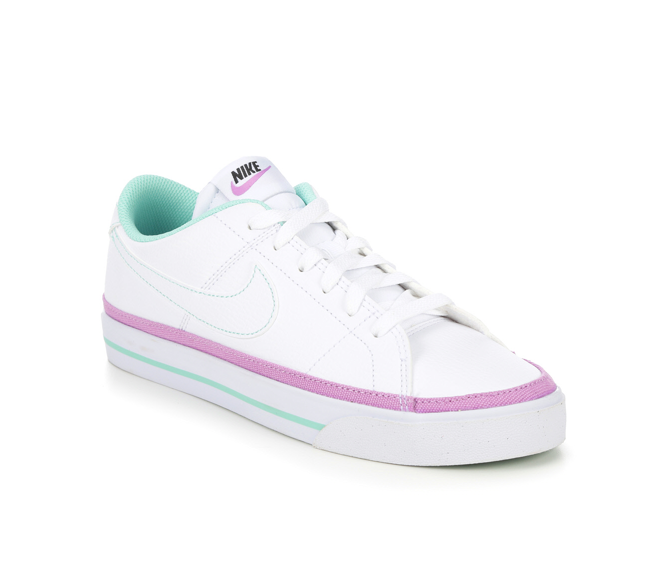 Nike Court Royale Shoes White Green Women - 42