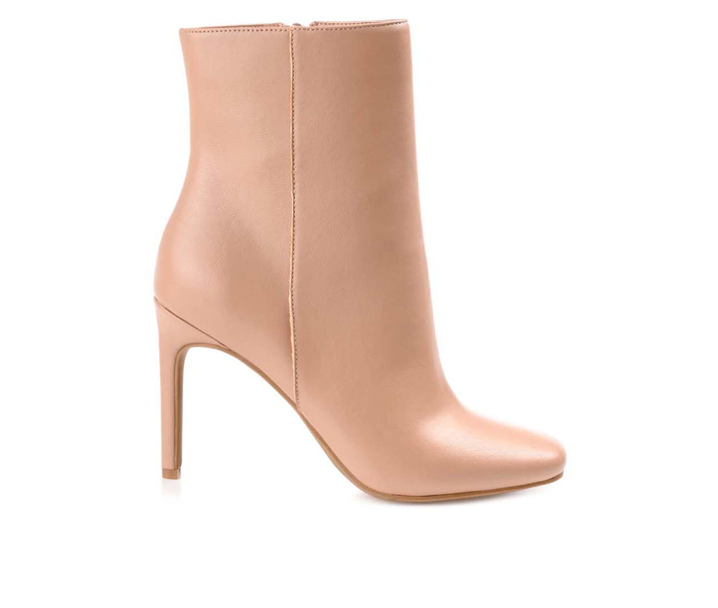 tan stiletto booties