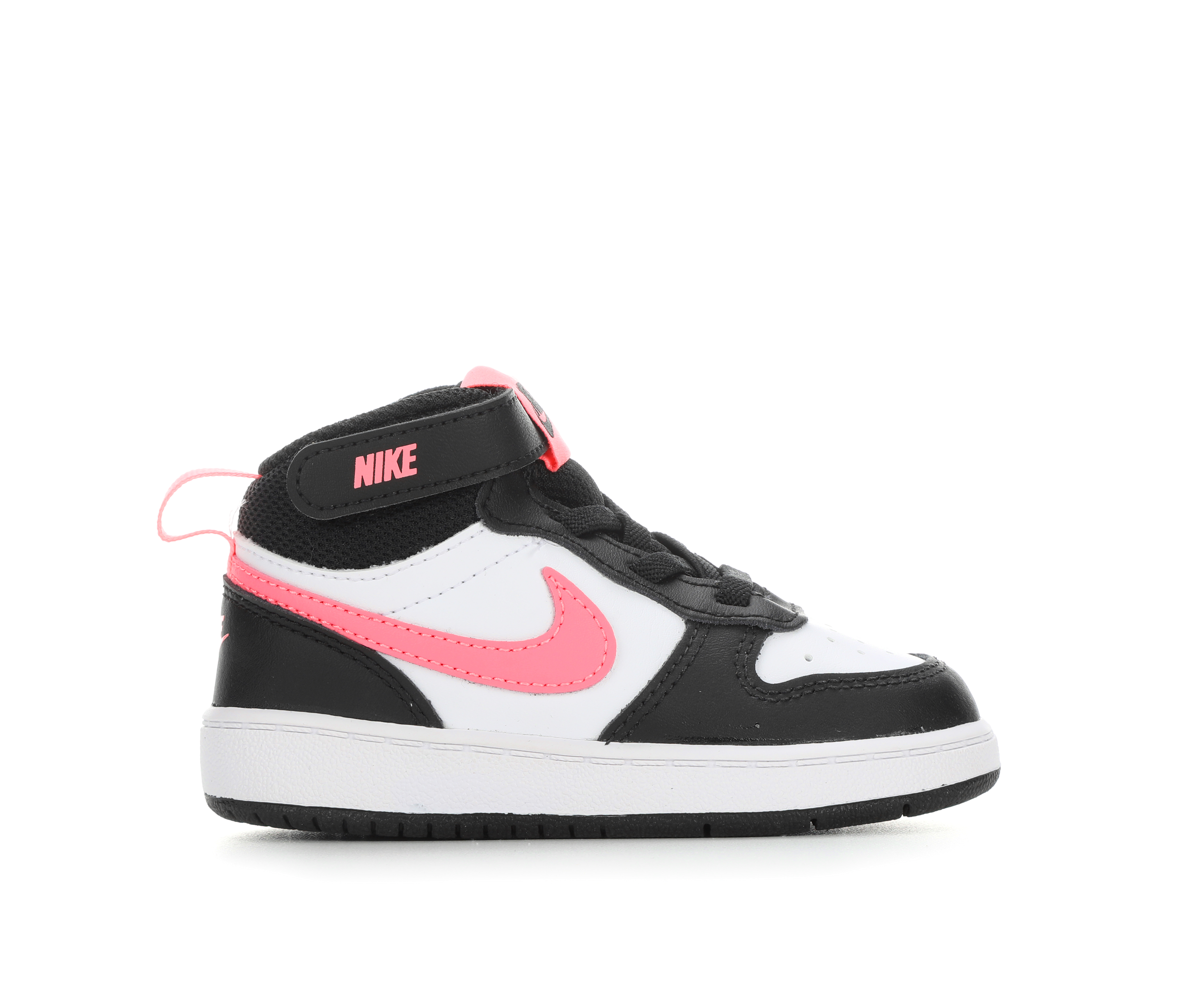 Kids' Nike Infant & Toddler Court Borough Mid 2 Sneakers - Blk/Pink/White