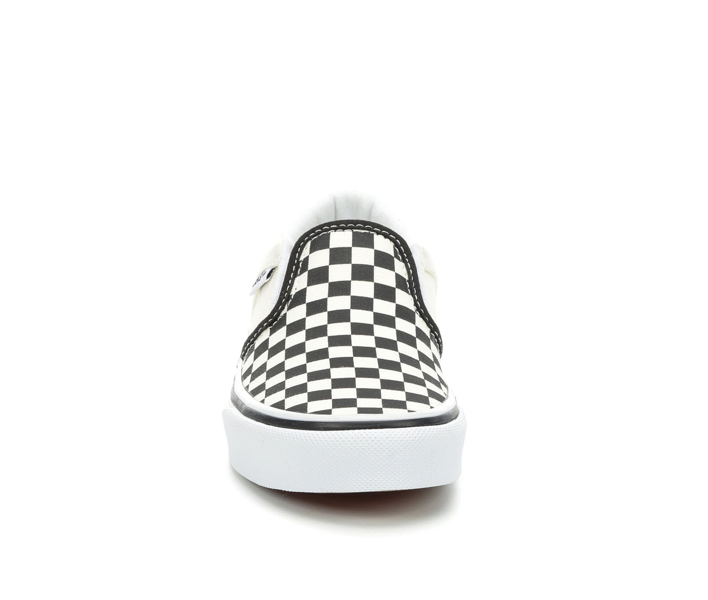 vans asher kid's checkered skate shoes
