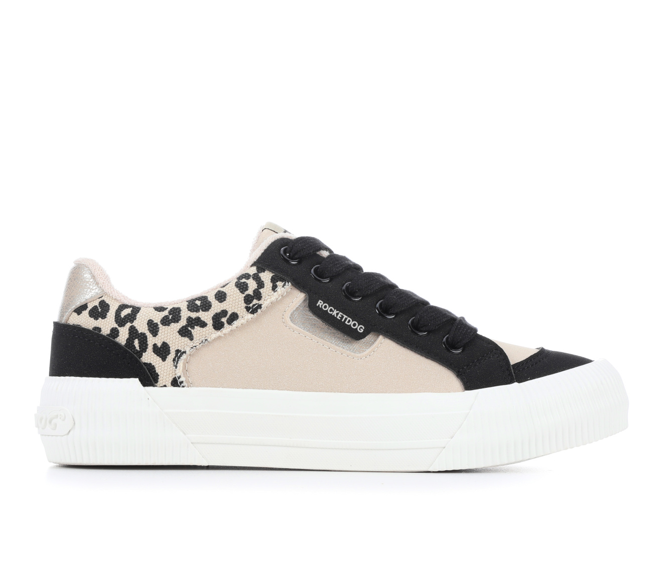 Women's Rocket Dog Cheery Color Block Sneakers - Black/Leopard
