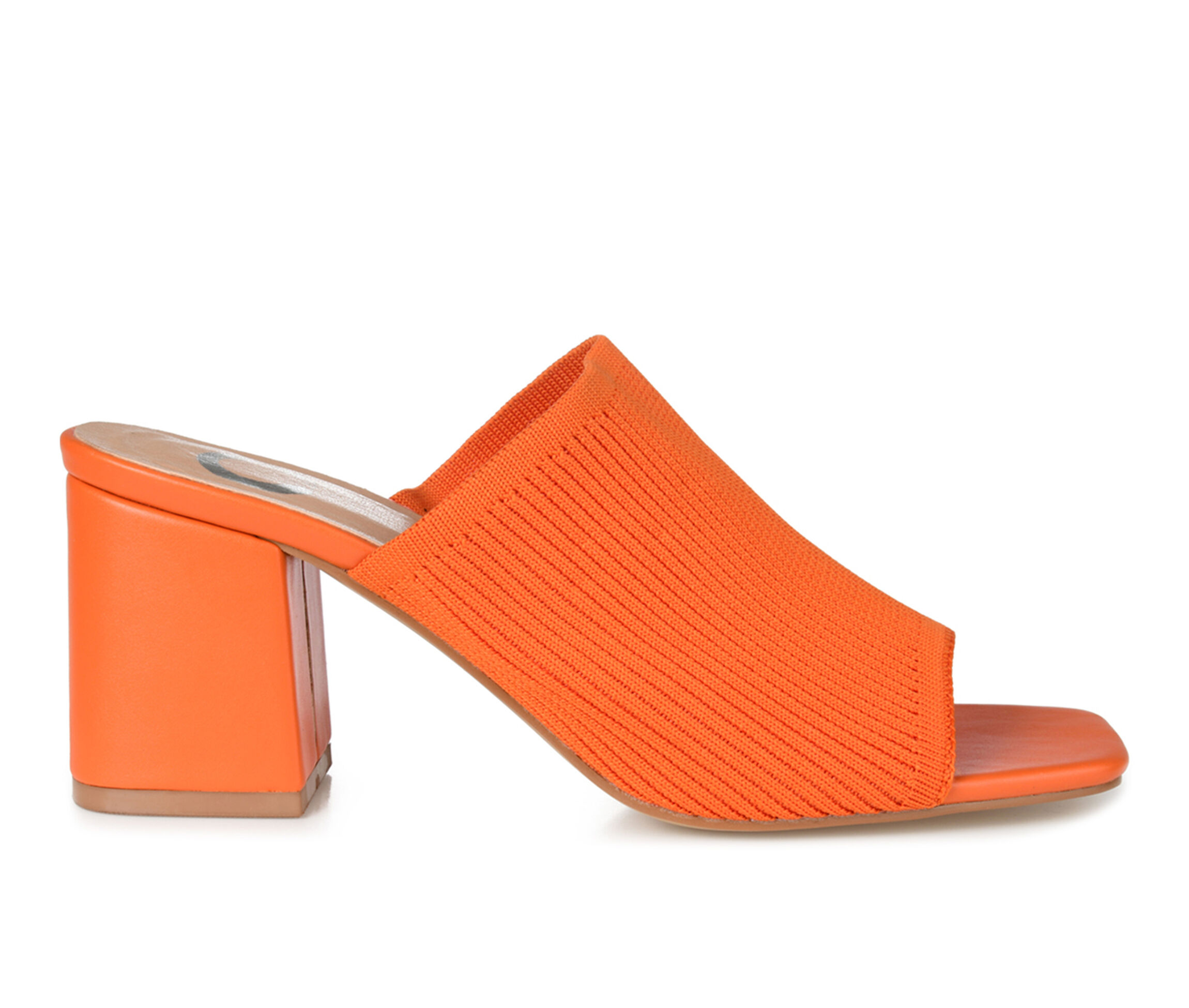 Journee Collection Women’s Wide Width Lorenna Mule Orange 7 Wide Womens US