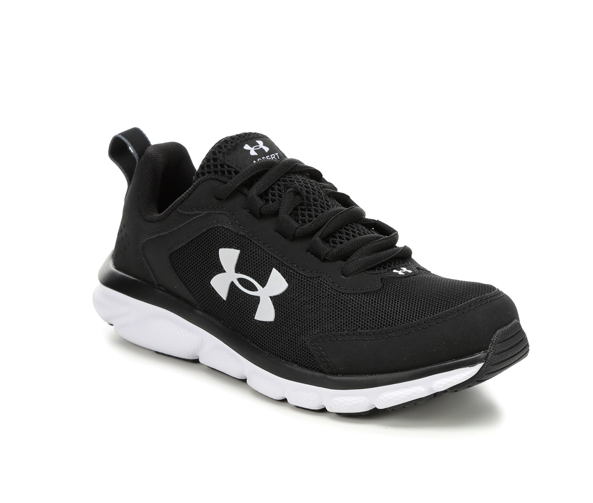 black and white under armor shoes
