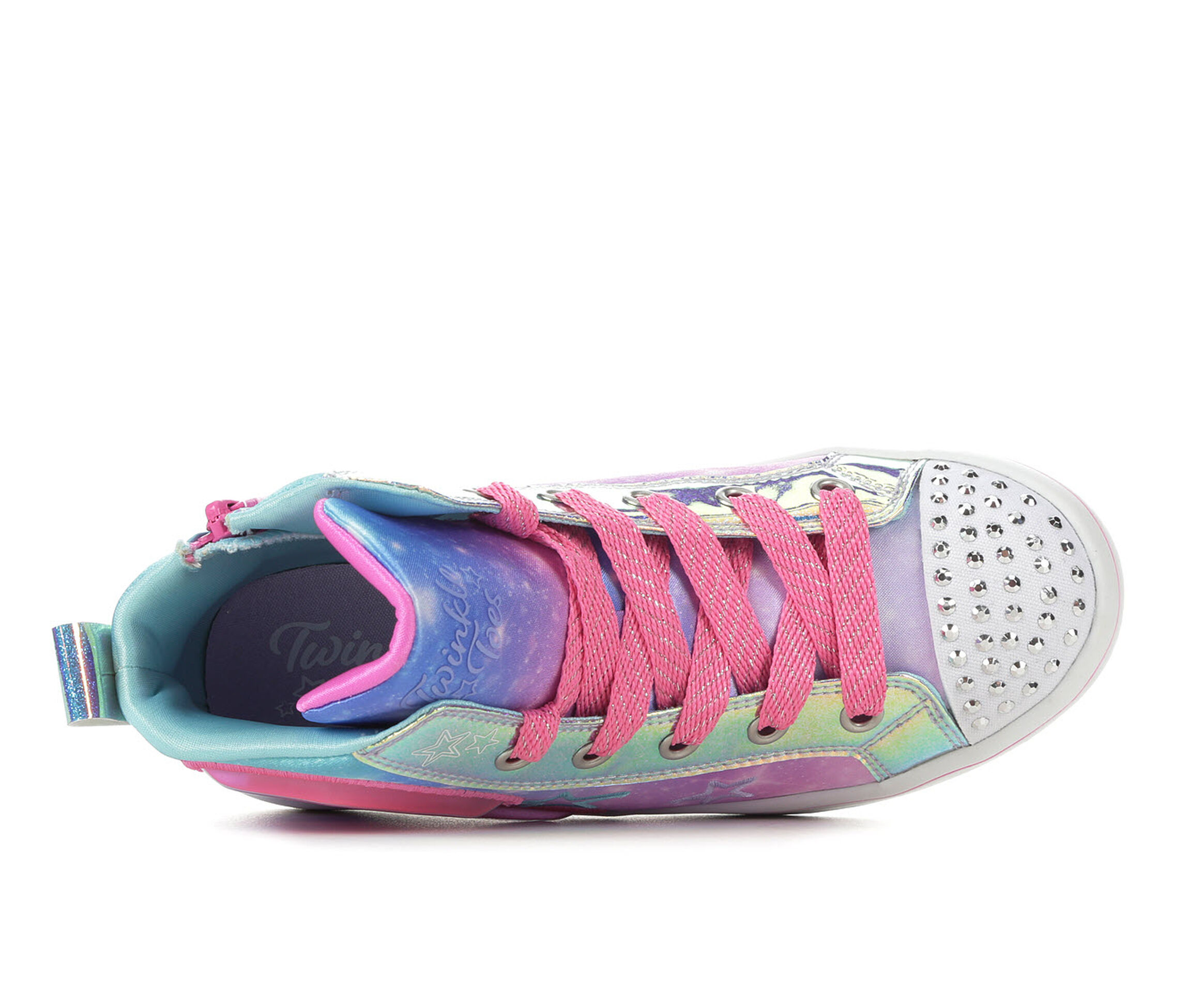 Girls' Skechers Little Kid Twi-Lites 2.0 Brave \u0026 Strong Light-Up Sneakers